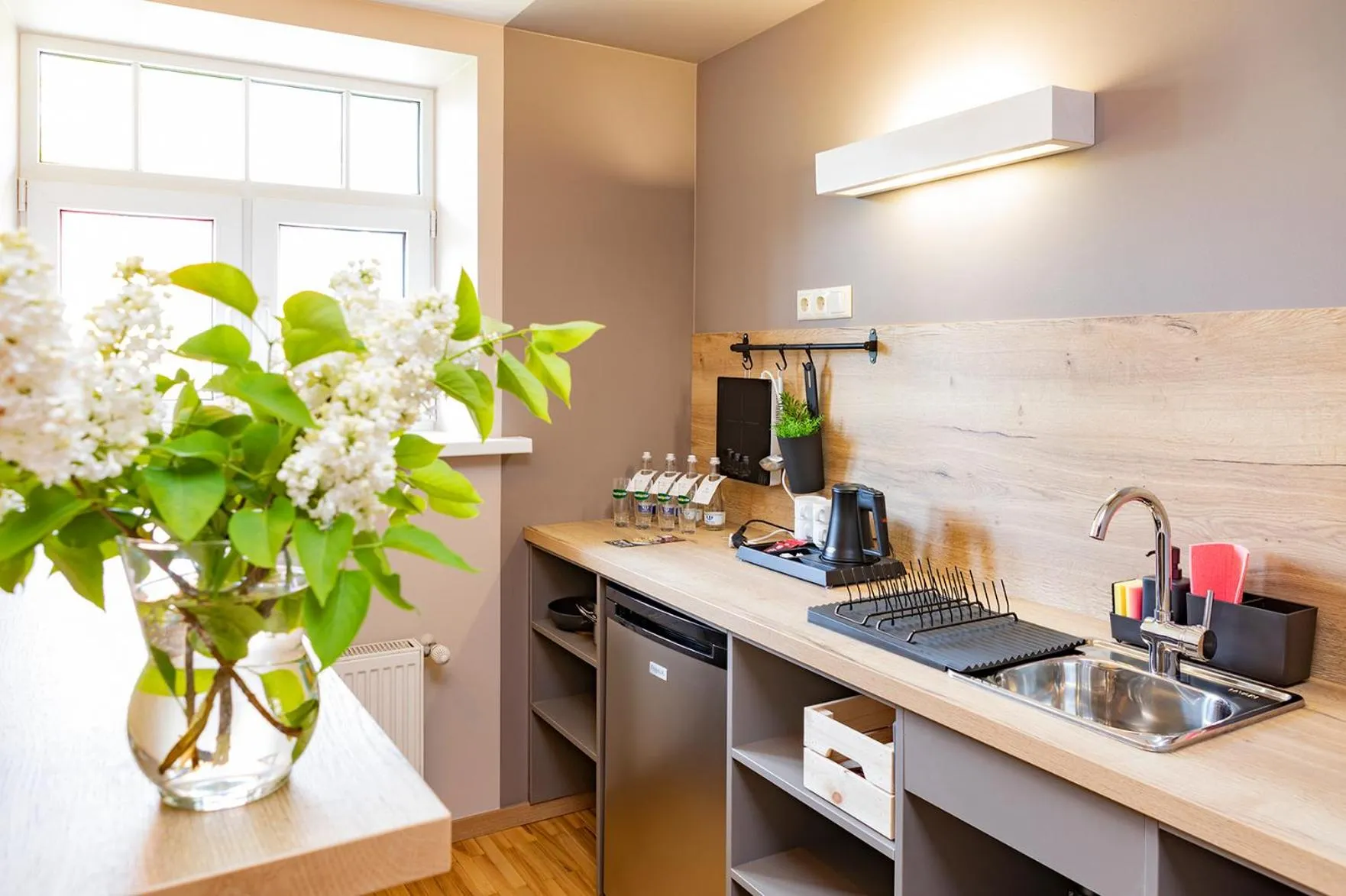 Kitchen or kitchenette in Kurshi Hotel & Spa