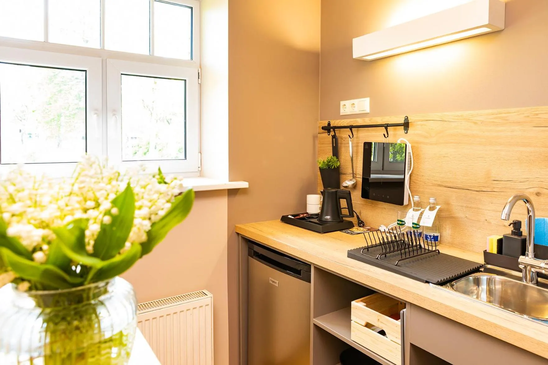 Kitchen or kitchenette in Kurshi Hotel & Spa