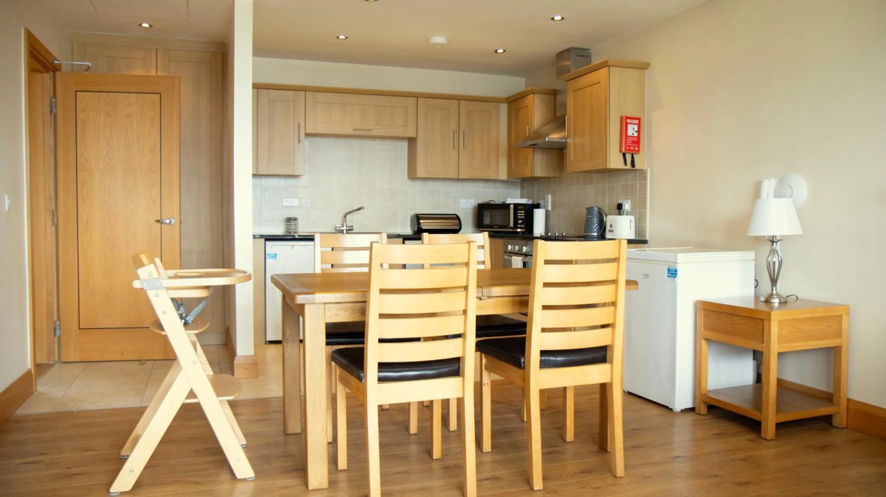 kitchen in St Angela's Lakeside Aparthotel SALA