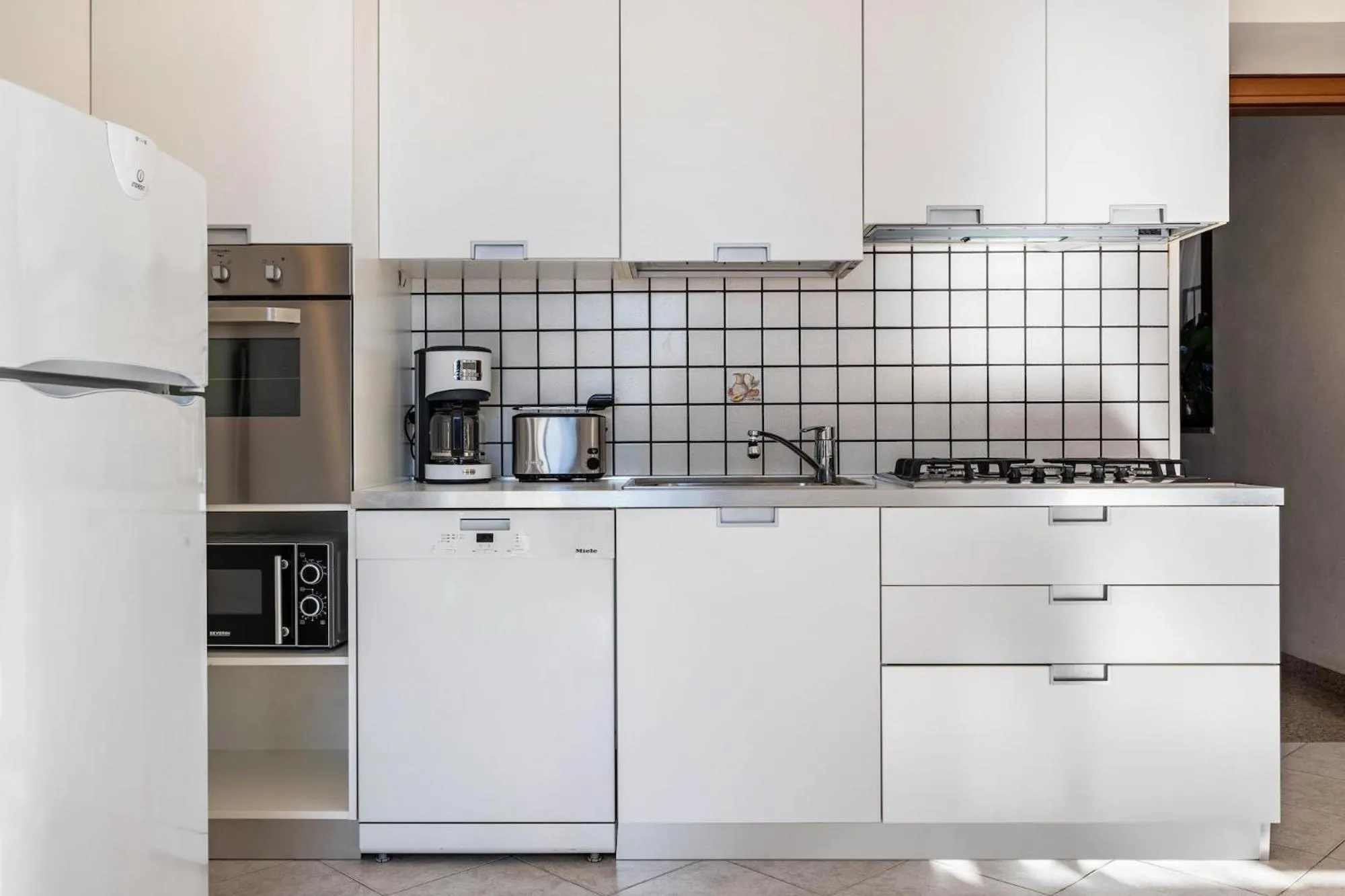 Kitchen or kitchenette in Appartamenti Villa Belvedere