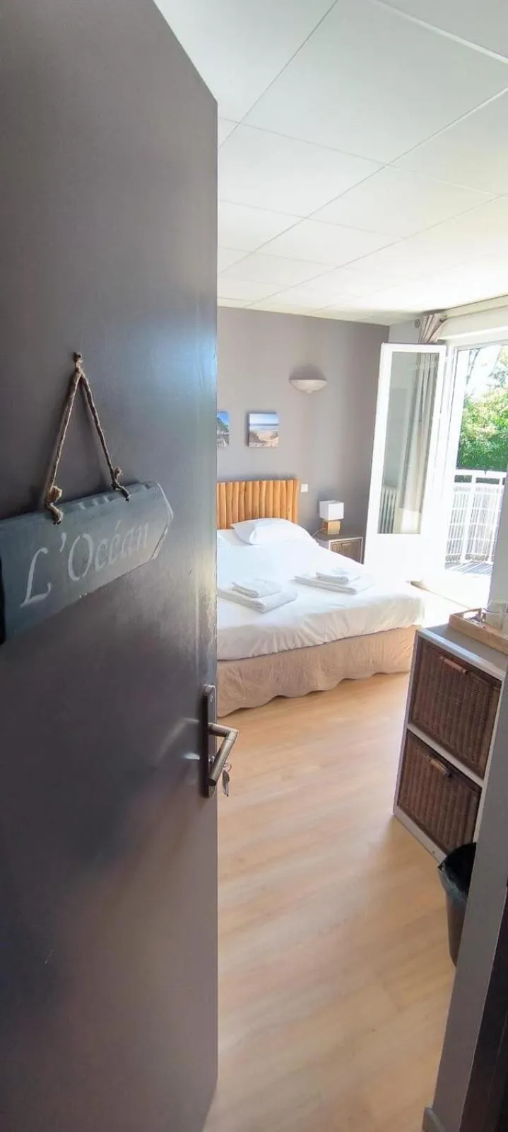 Bed in Hôtel Le Boïate