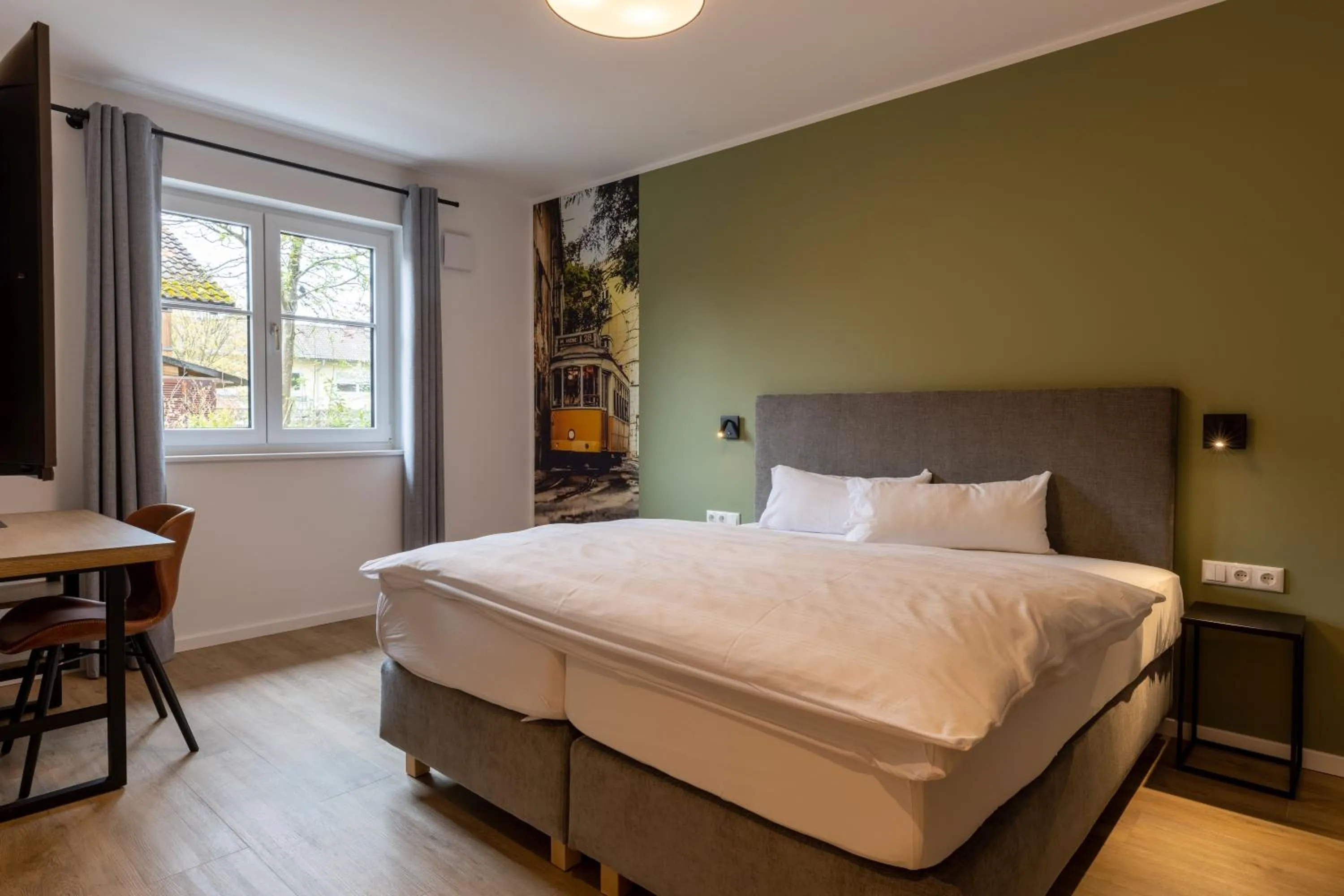 Bed in Hotel Baumann