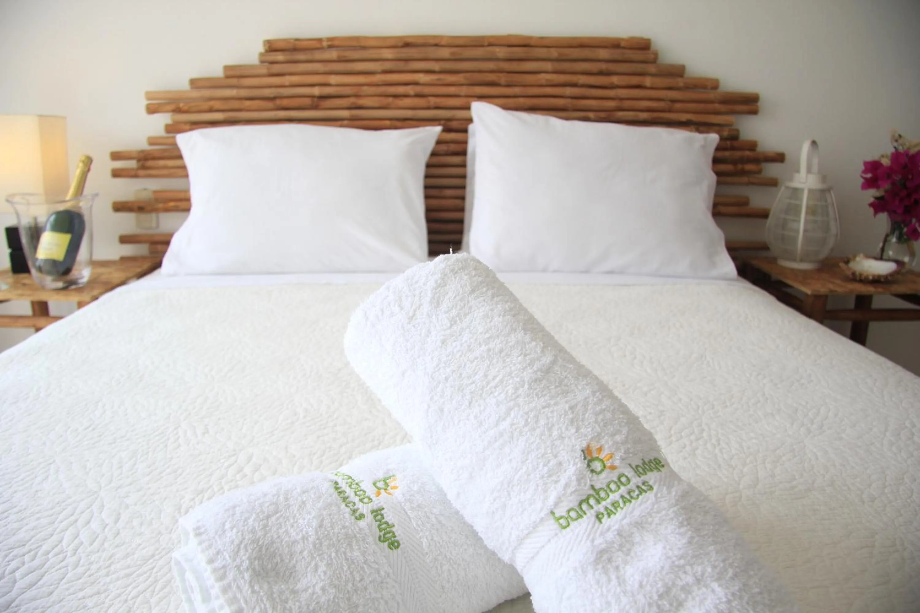 Bed in Bamboo Lodge Paracas