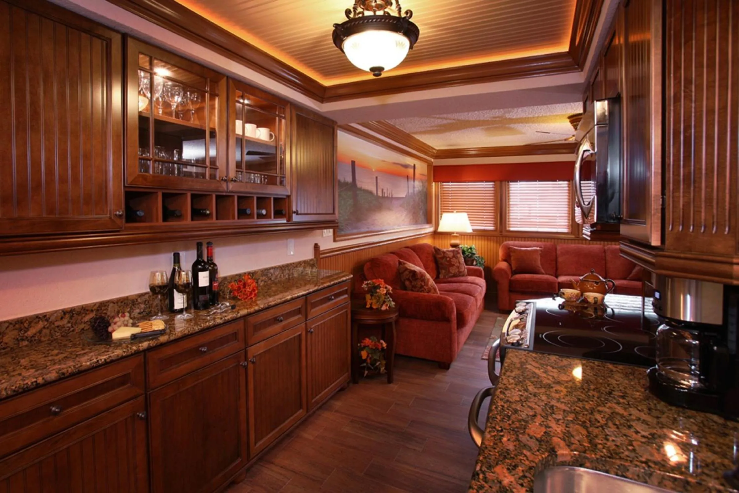 Kitchen or kitchenette in Biscayne Suites