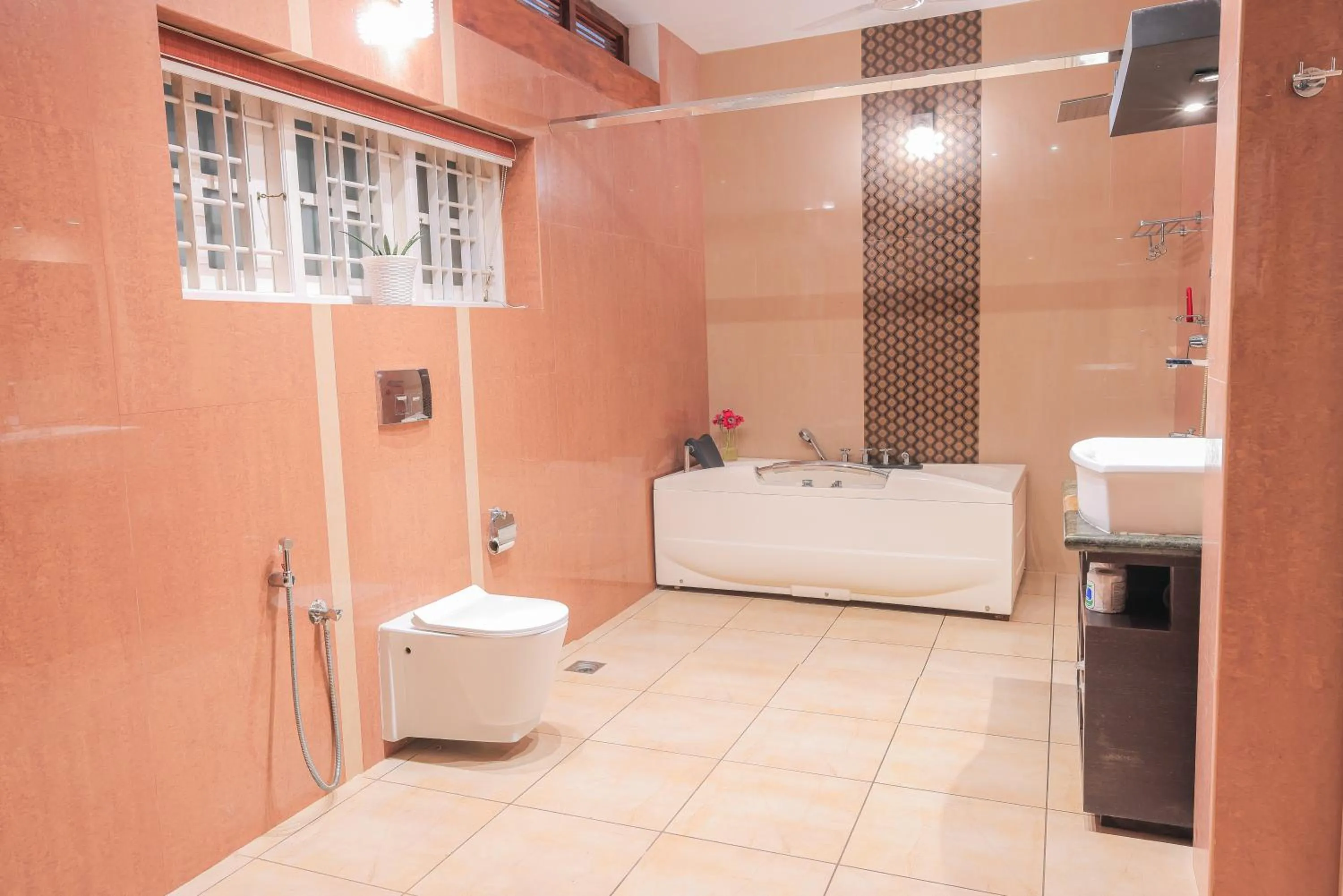 Shower in Softouch Ayurveda Village Kerala