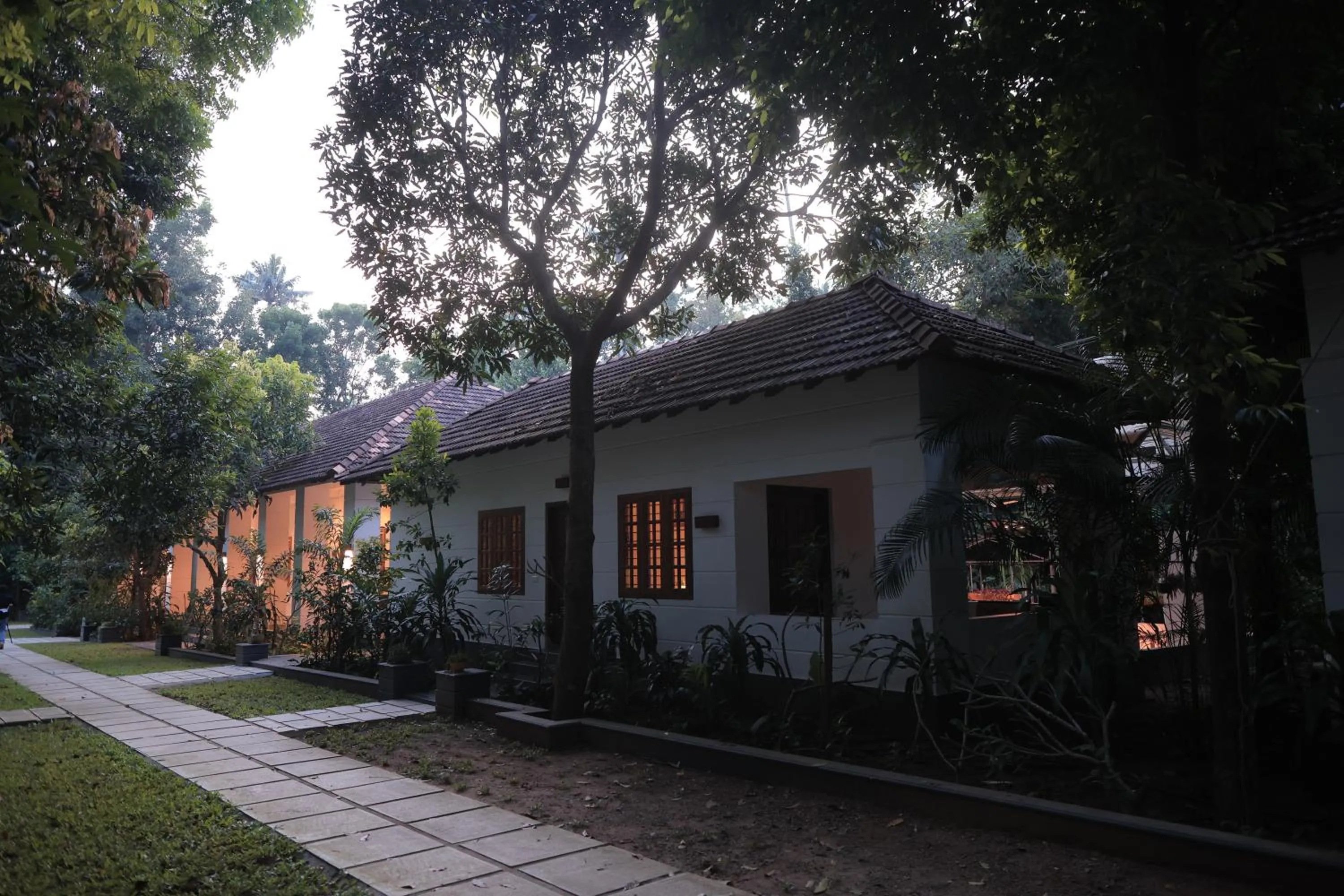 Garden view in Softouch Ayurveda Village Kerala