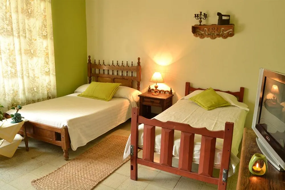 Bed in Posada Las Bromelias