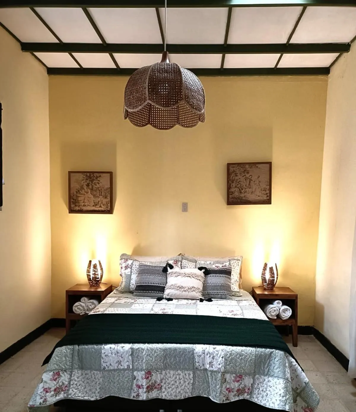 Bed in Posada Las Bromelias