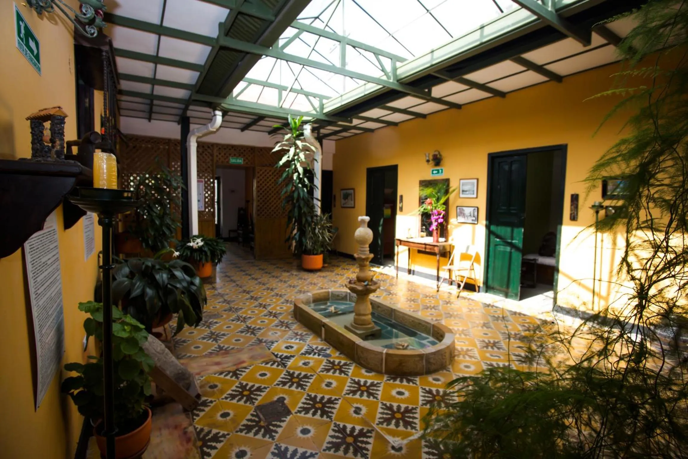 Living room in Posada Las Bromelias