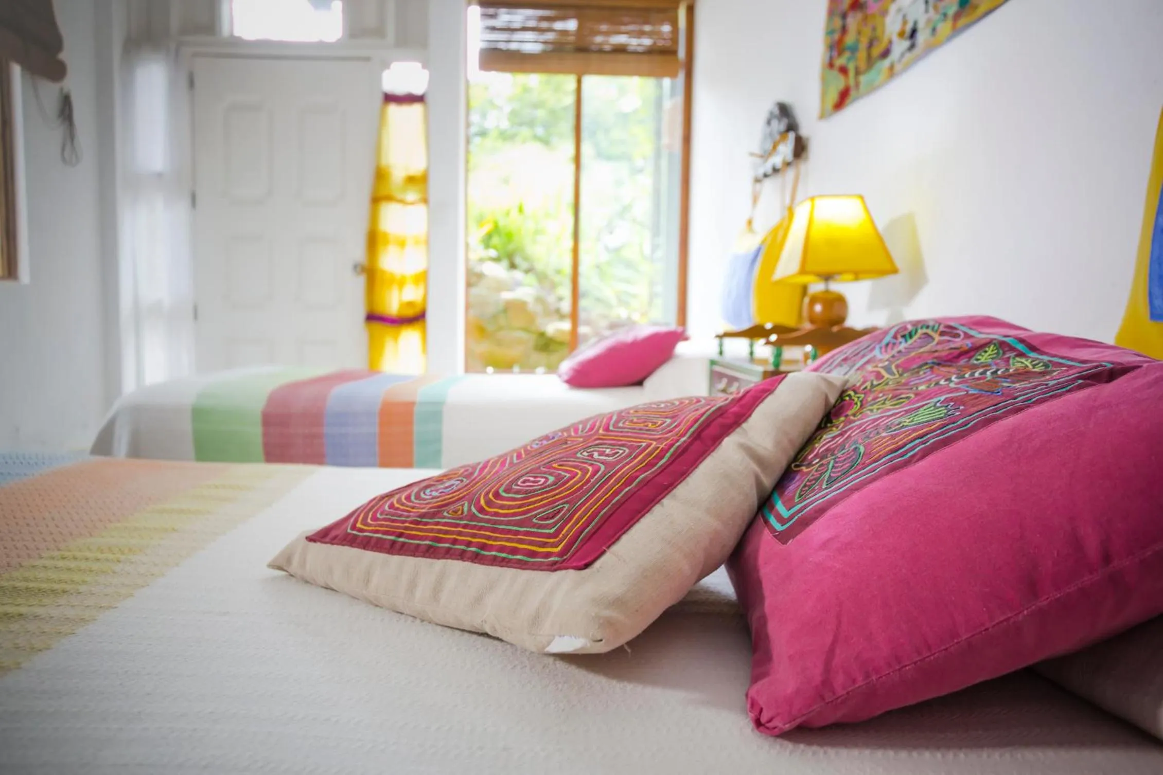 Bed in Posada Las Bromelias