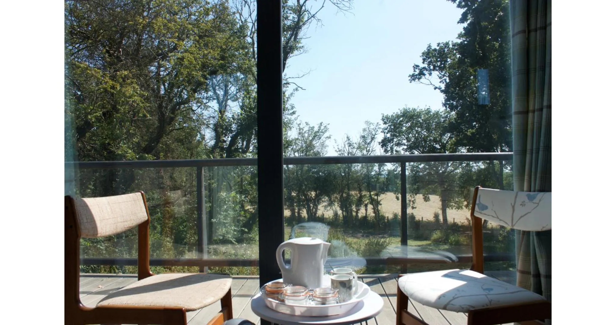 Balcony/Terrace in Clophill Eco Lodges