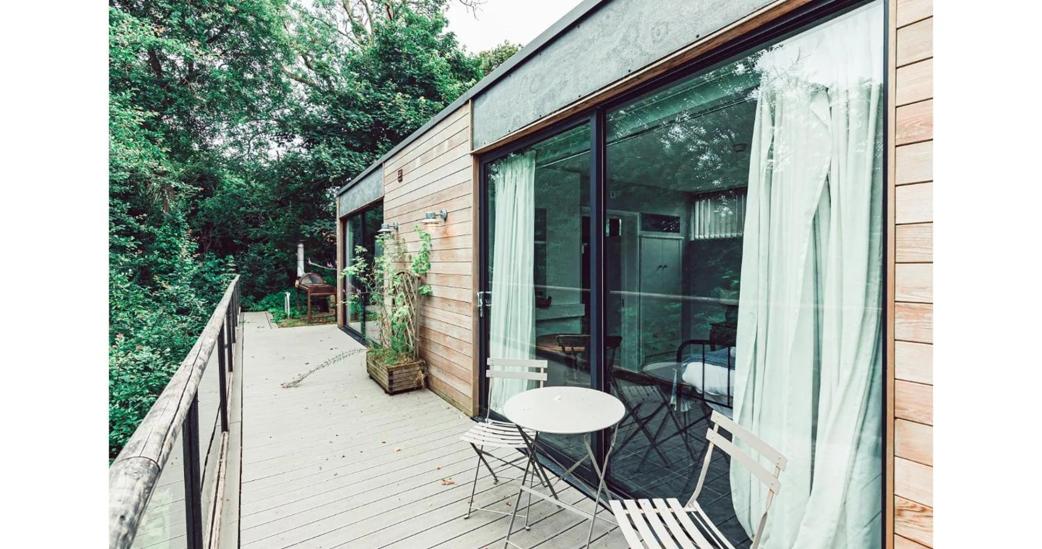 Balcony/Terrace in Clophill Eco Lodges