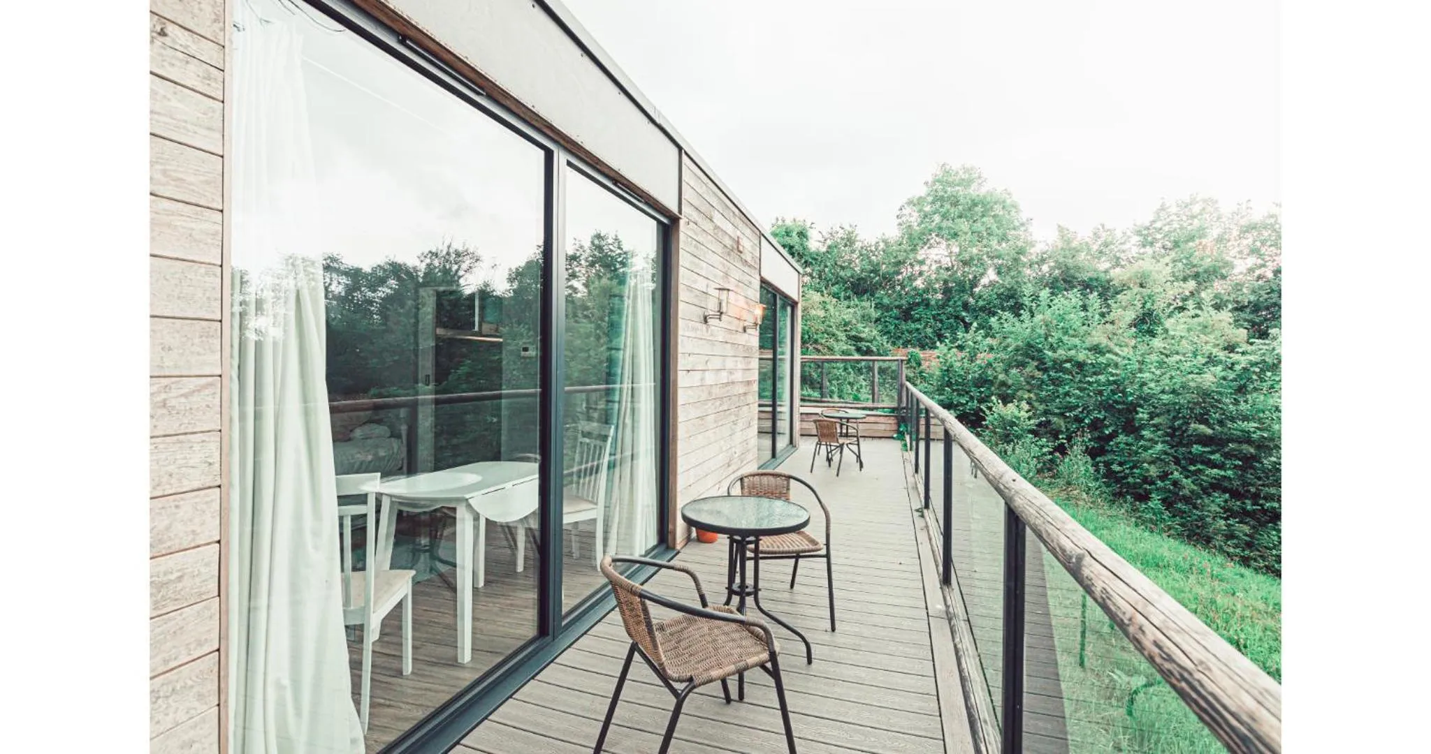 Balcony/Terrace in Clophill Eco Lodges