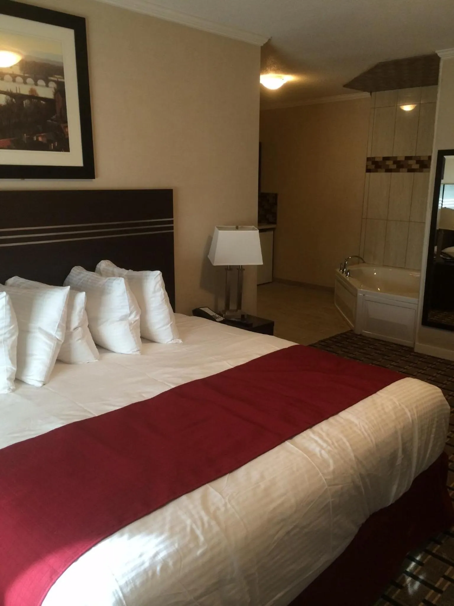 Bed in Super 8 by Wyndham Watrous