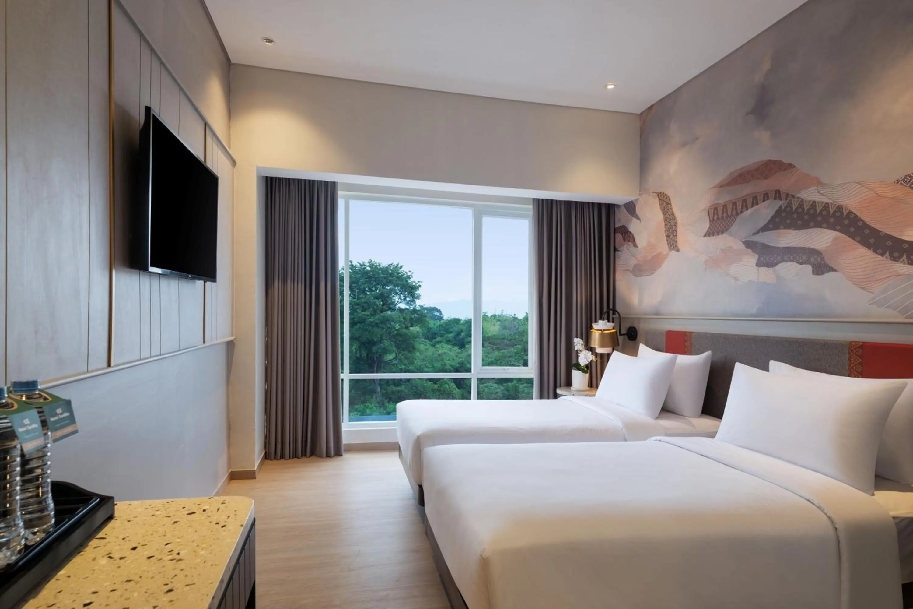 Bedroom, Bed in Hotel Santika Lahat