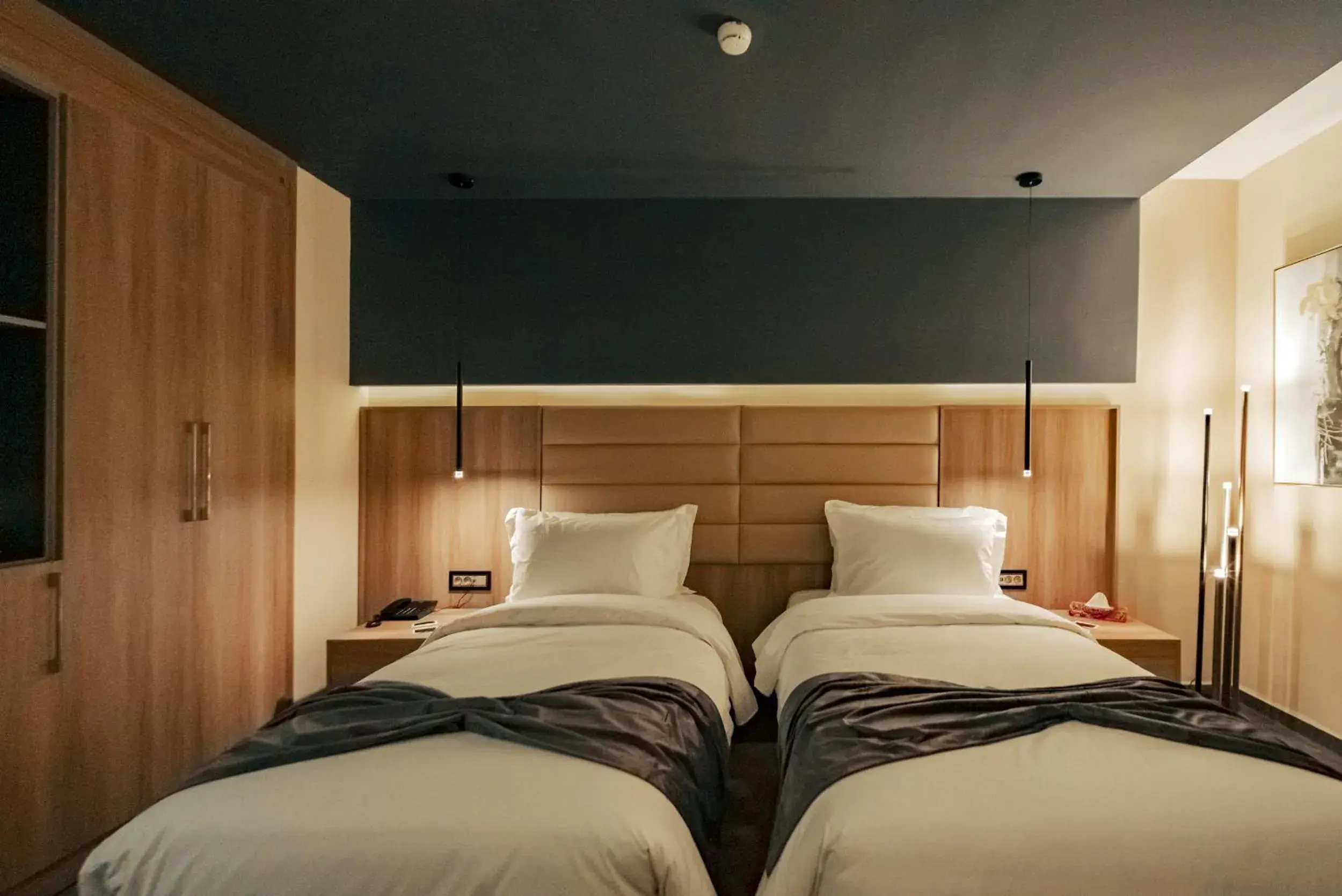 Bed in AD HOTEL HYDRA Bed in AD HOTEL HYDRA