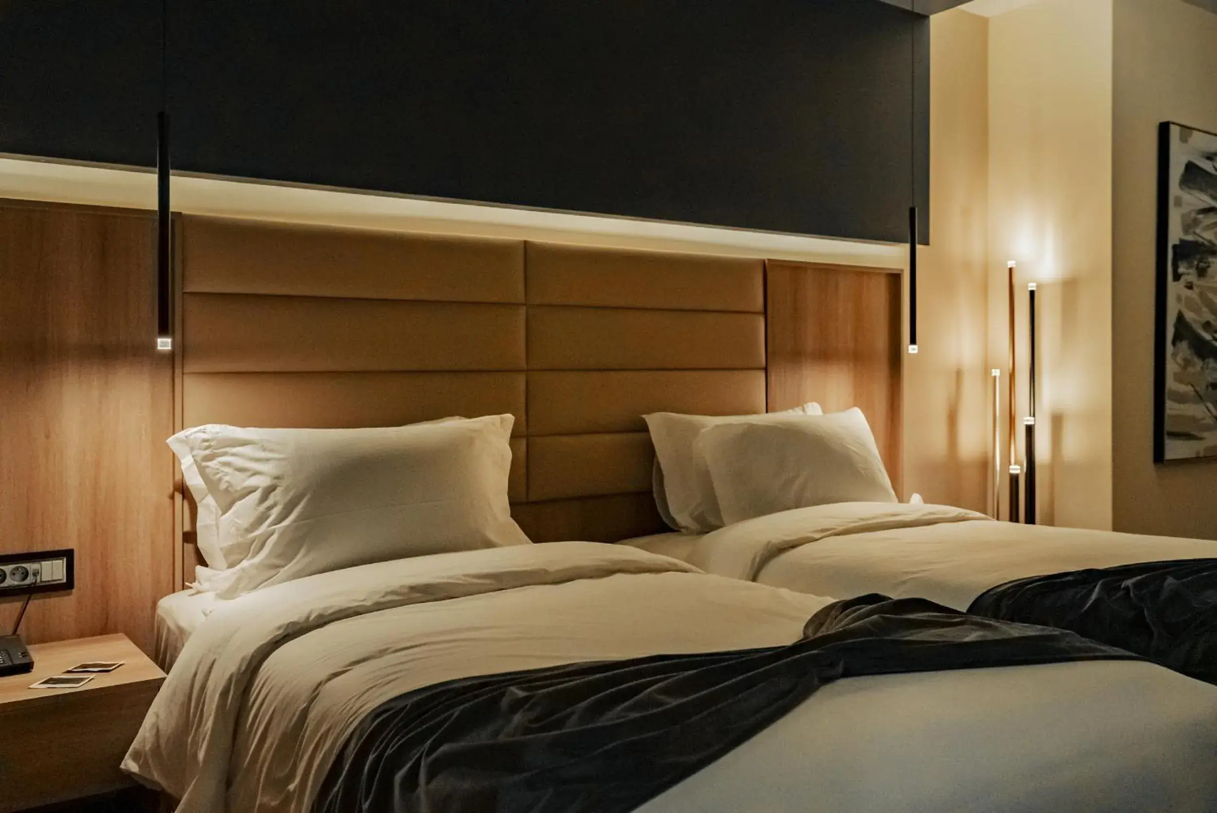 Bed in AD HOTEL HYDRA Bed in AD HOTEL HYDRA