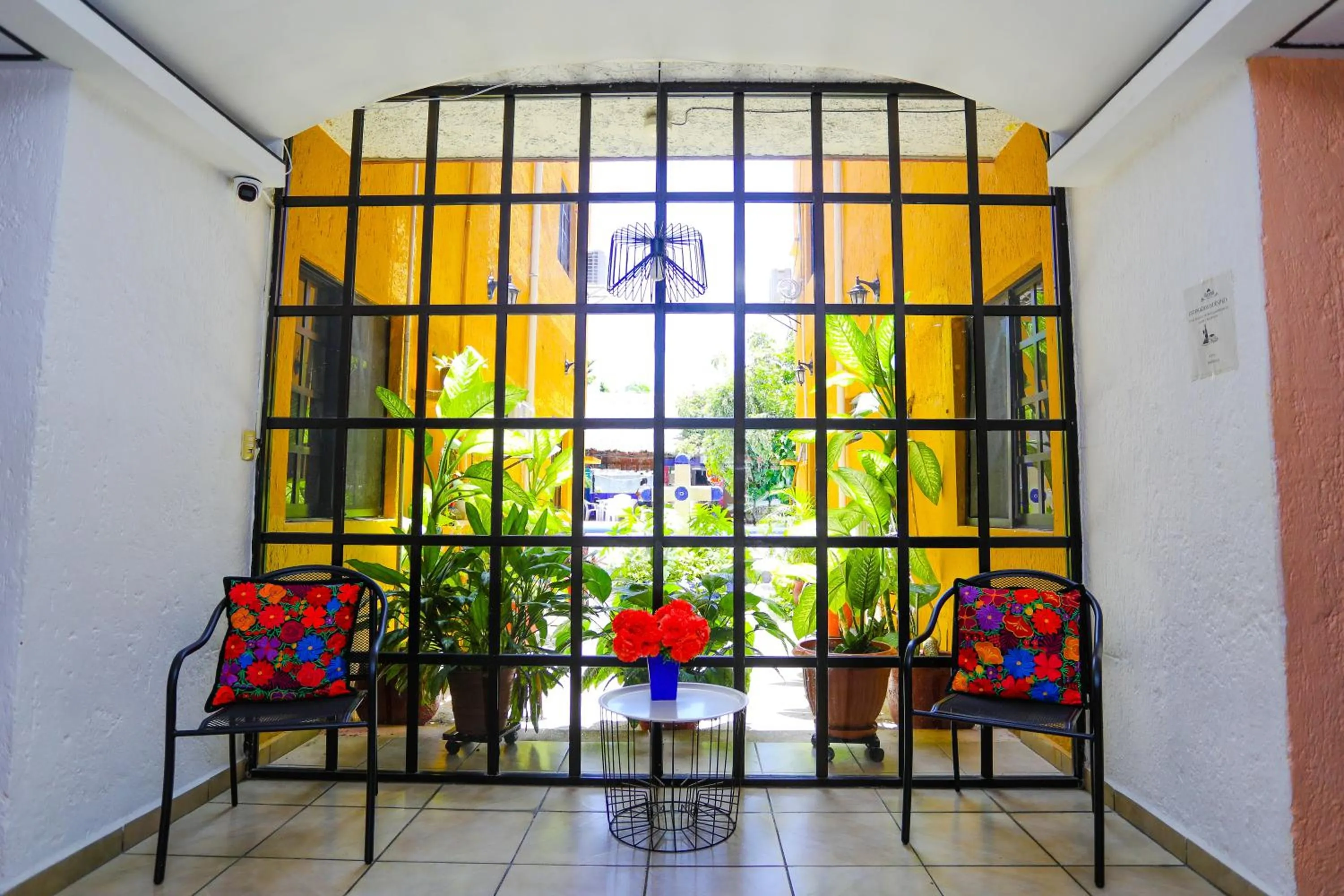 Living room in Hotel Hacienda Cancun