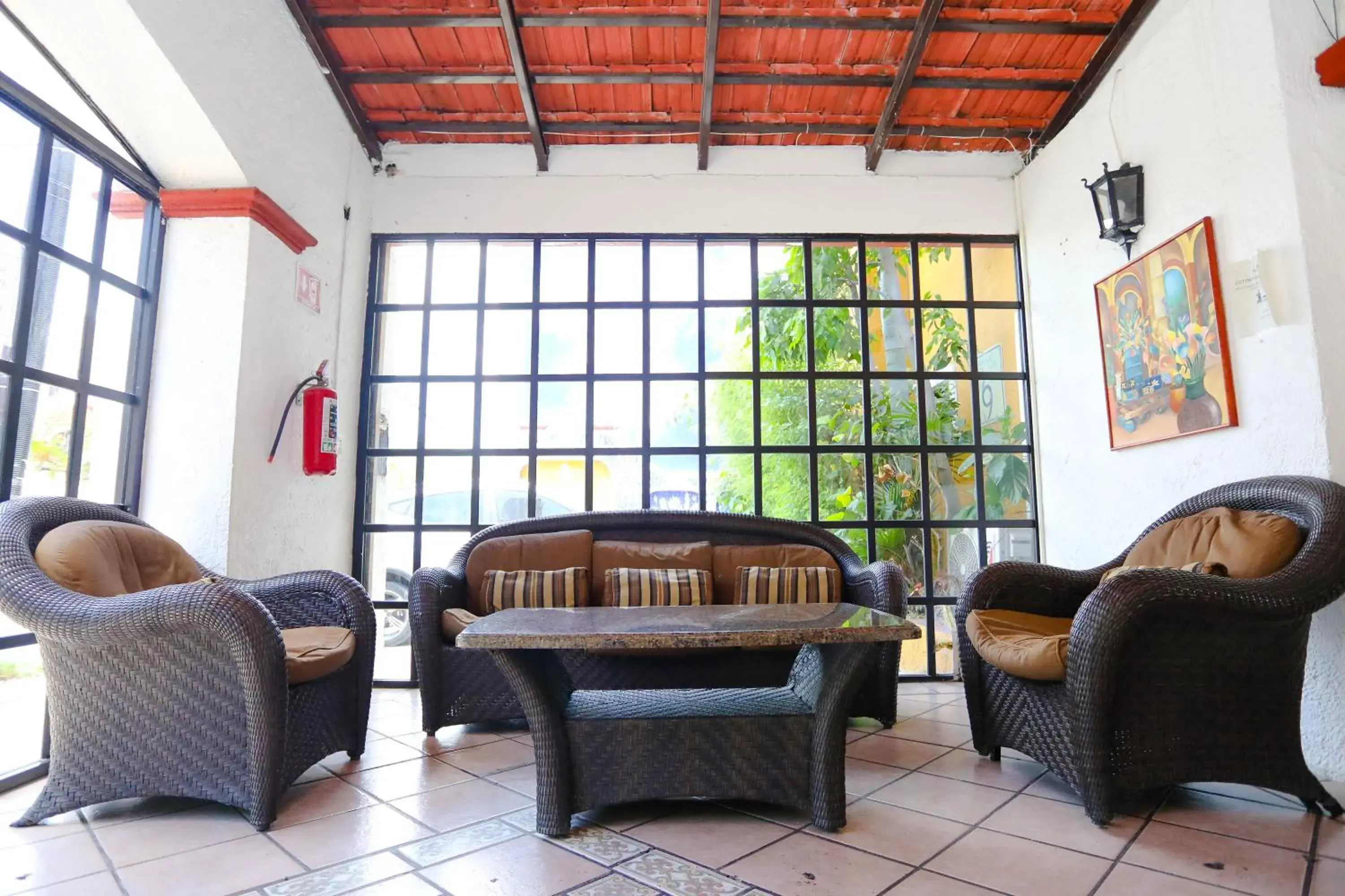 Living room in Hotel Hacienda Cancun Living room in Hotel Hacienda Cancun