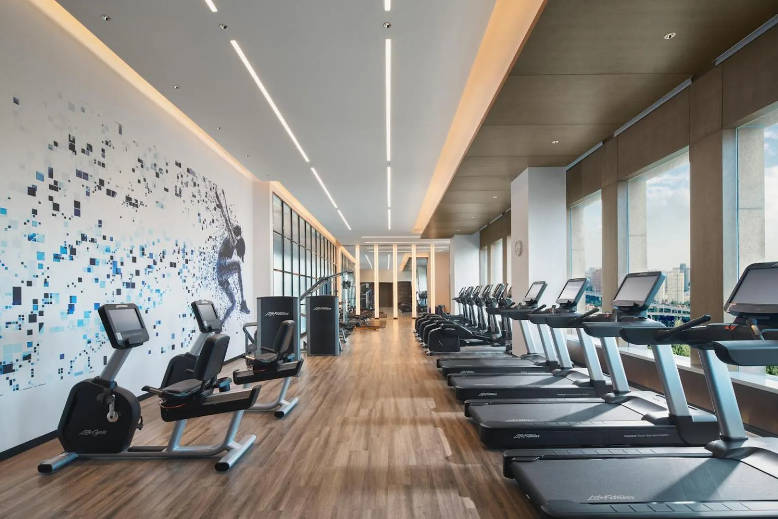 Fitness centre/facilities in Sheraton Shanghai Pudong Riverside