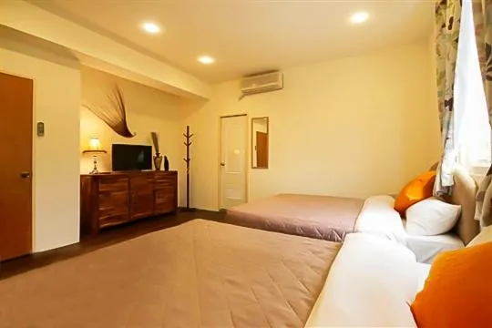 Bed in Taichung Xinshe Garden Life Homestay B&B