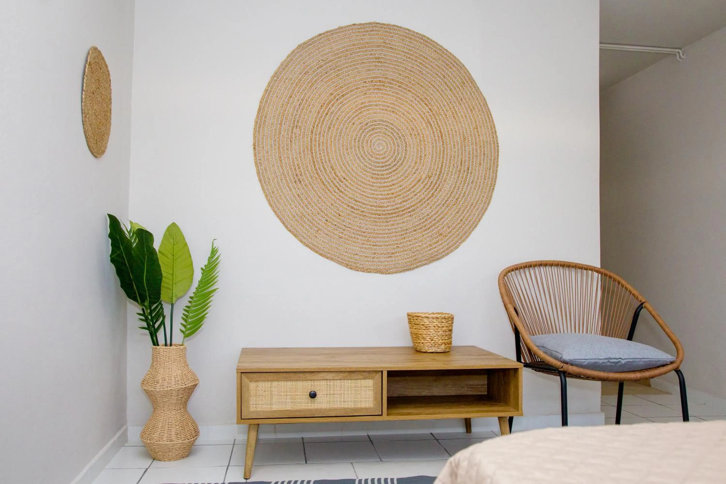 Seating area in Blue Marine Village