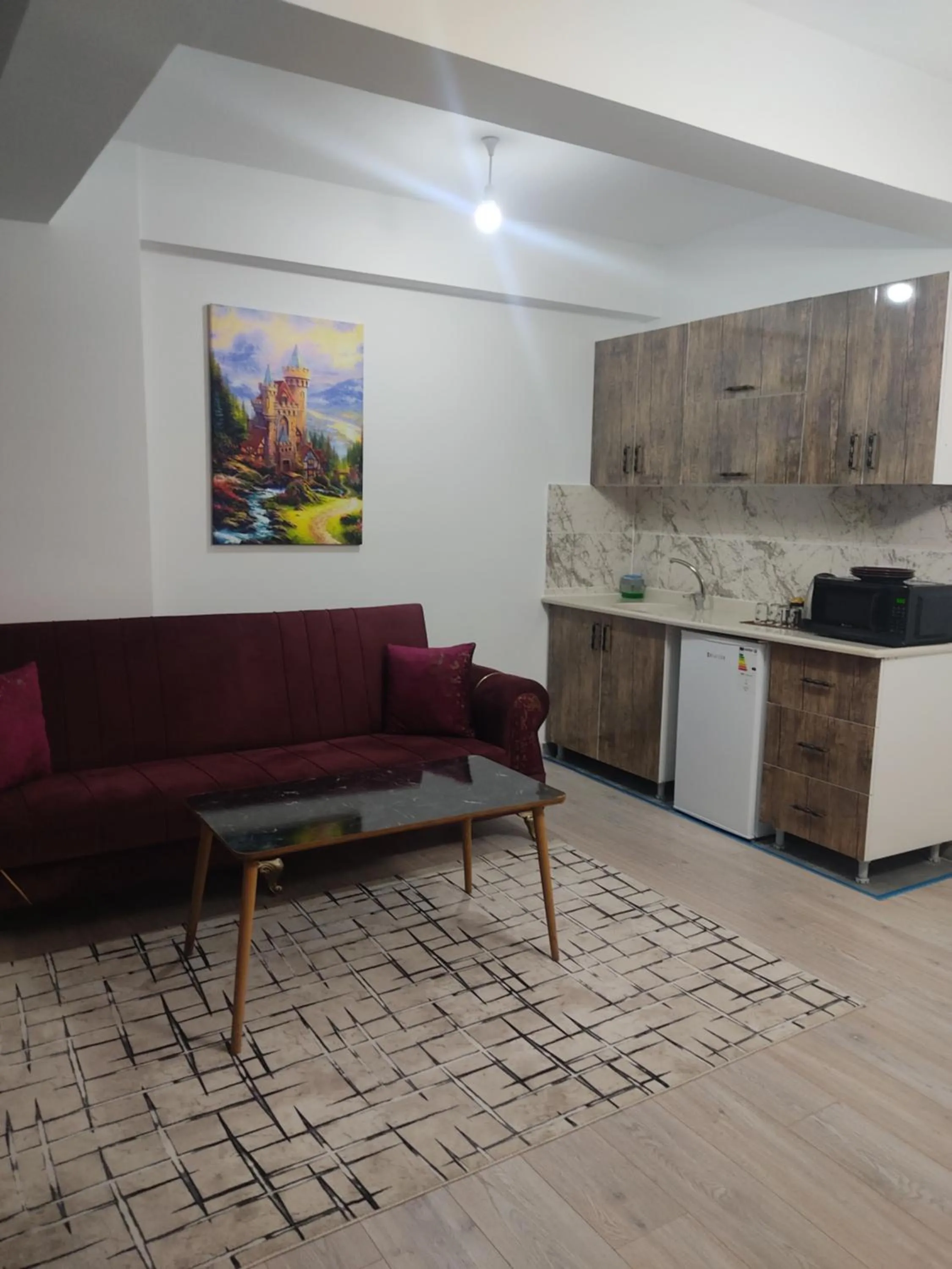 Kitchen or kitchenette in istanbul airport family suites hotel