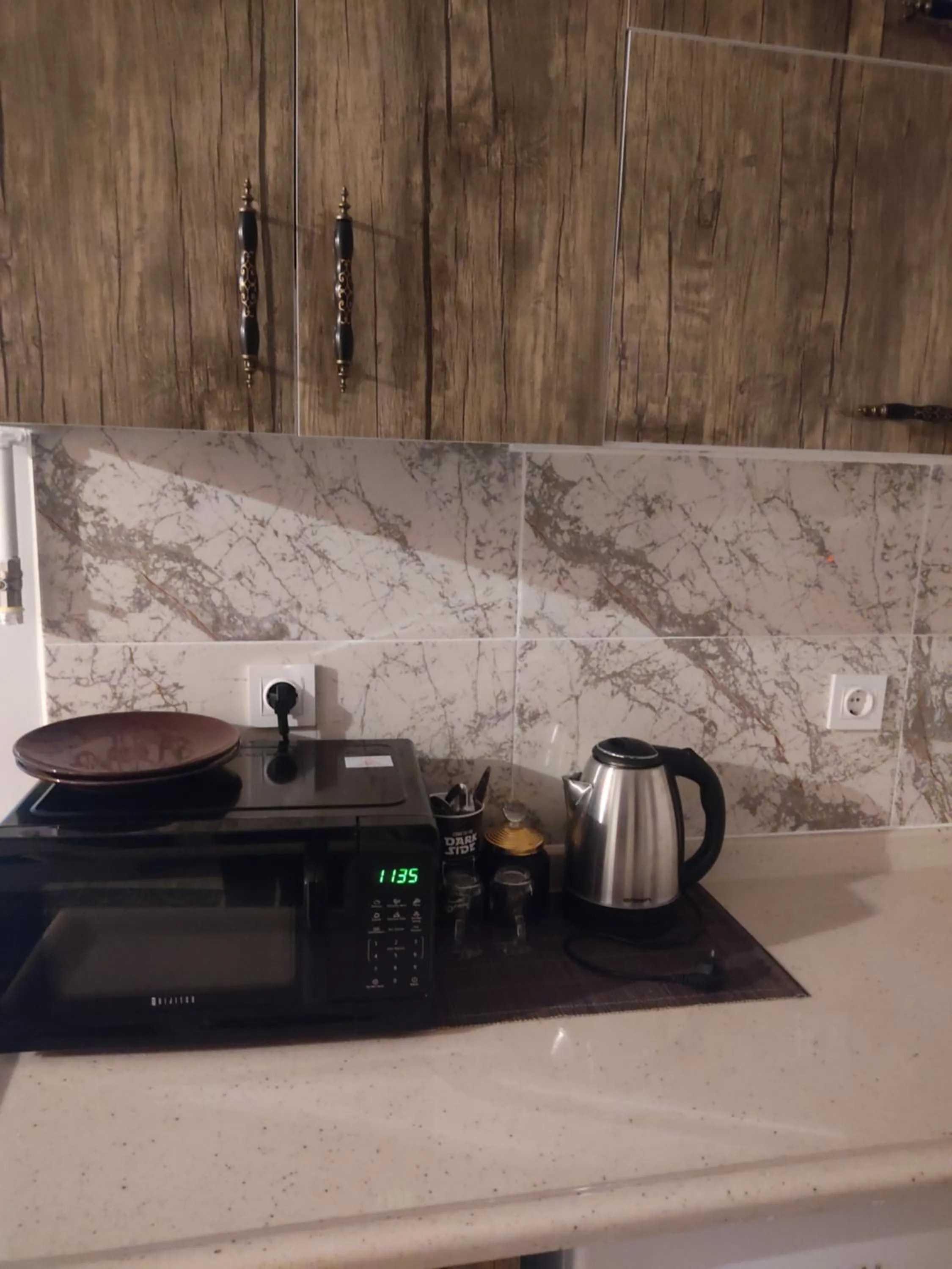 Kitchen or kitchenette in istanbul airport family suites hotel