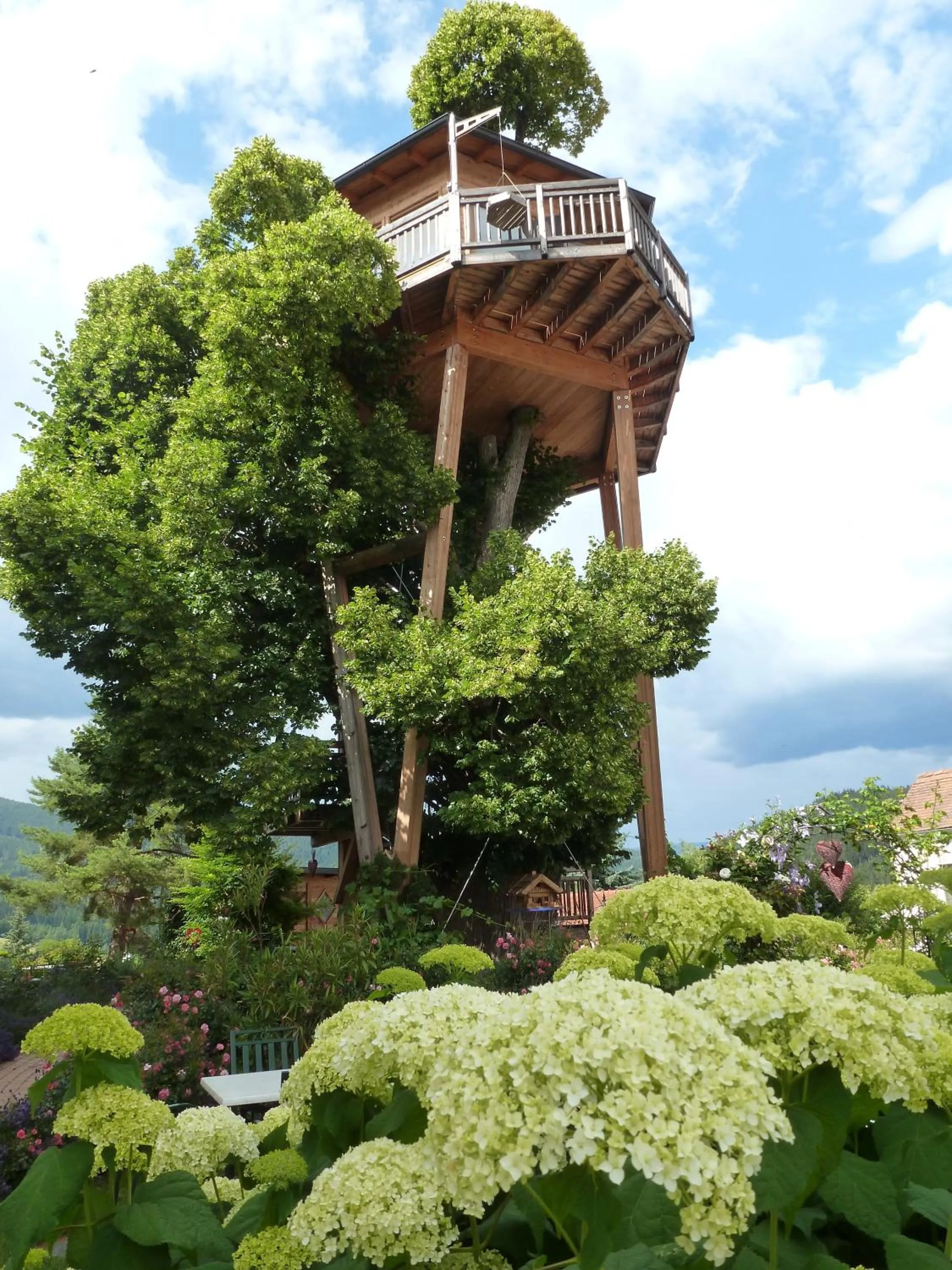 Garden view in Hotel Prechtlhof