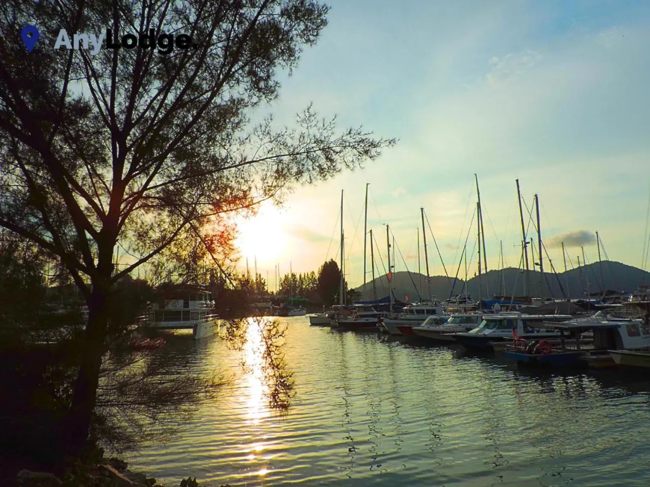 Sunset in AnyLodge Waterfront Marina Island Pangkor