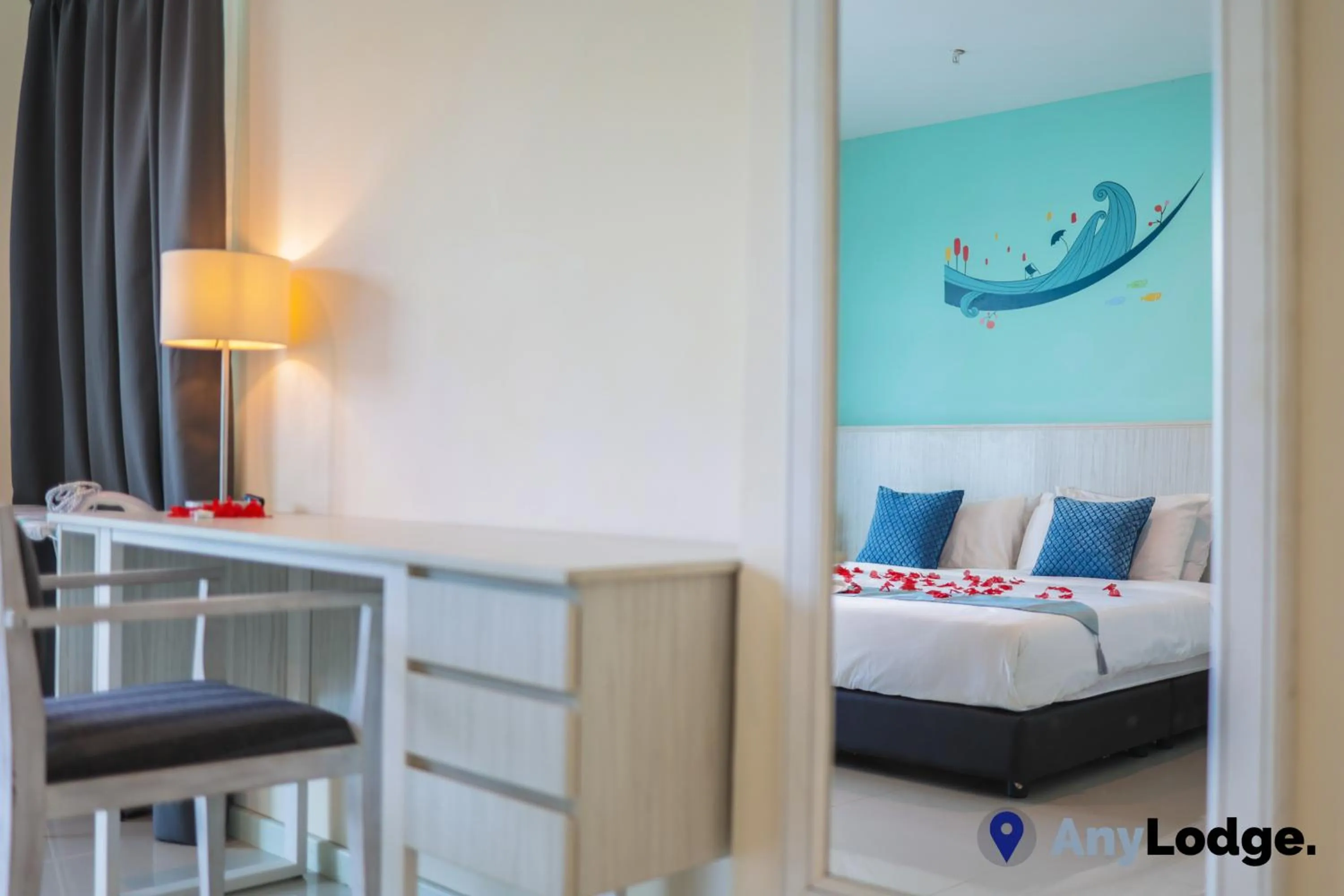 Bedroom, Bed in AnyLodge Waterfront Marina Island Pangkor