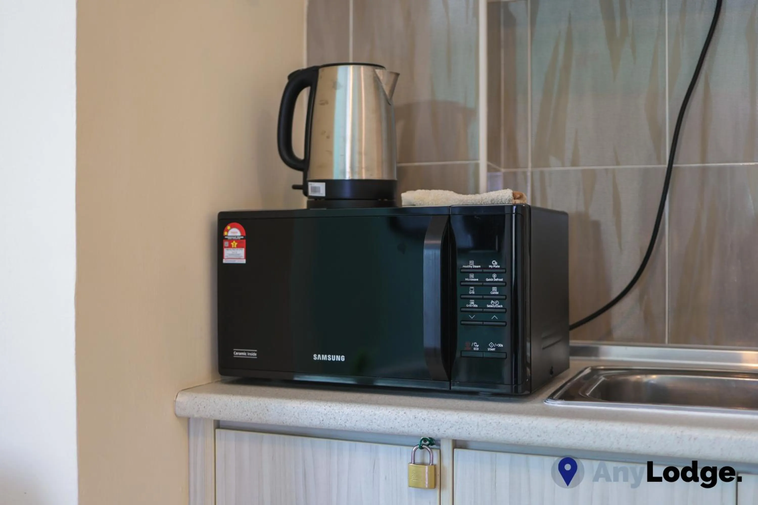 minibar in AnyLodge Waterfront Marina Island Pangkor