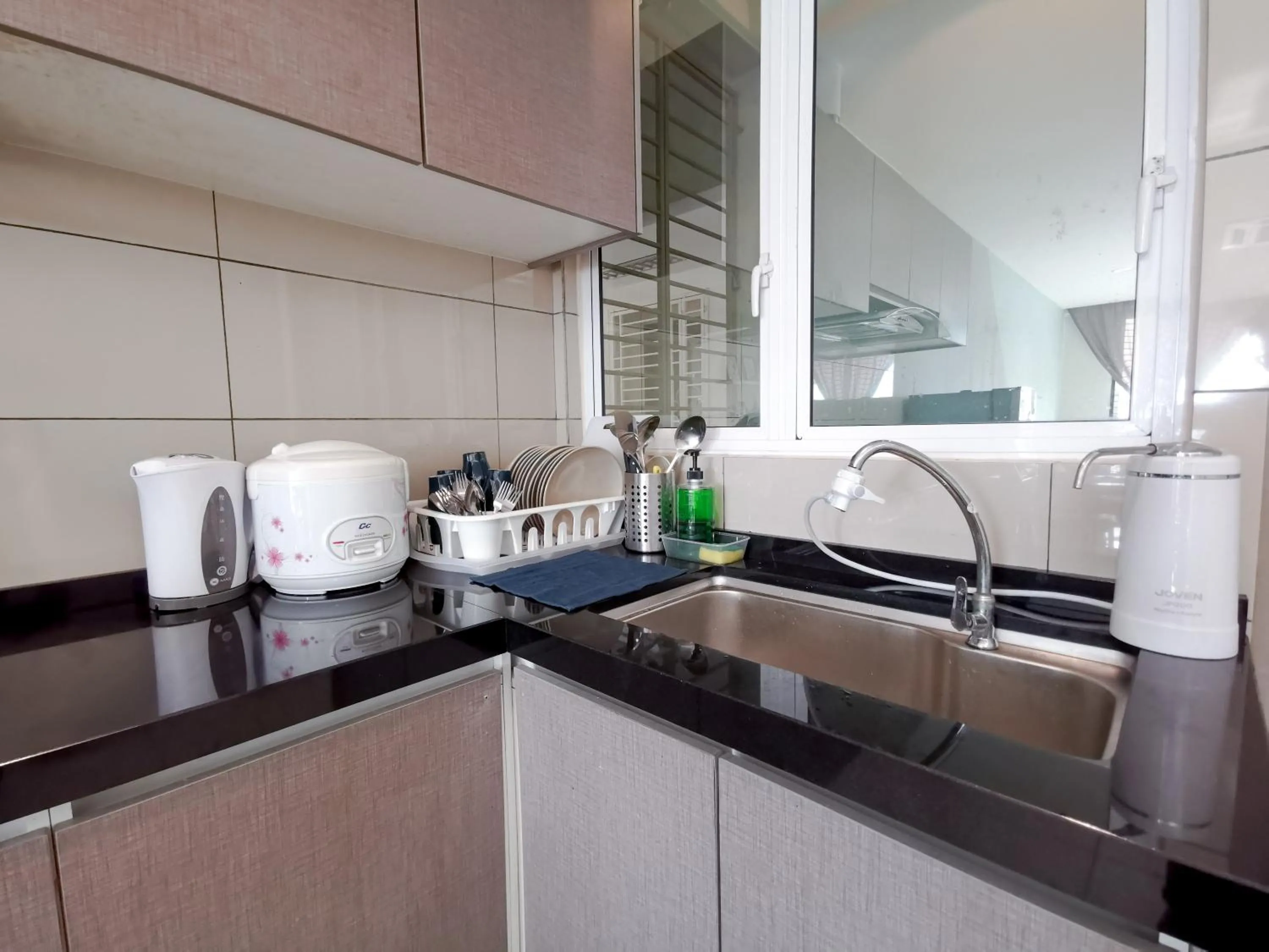 kitchen in Setapak Central Signature Suites by Manhattan Group