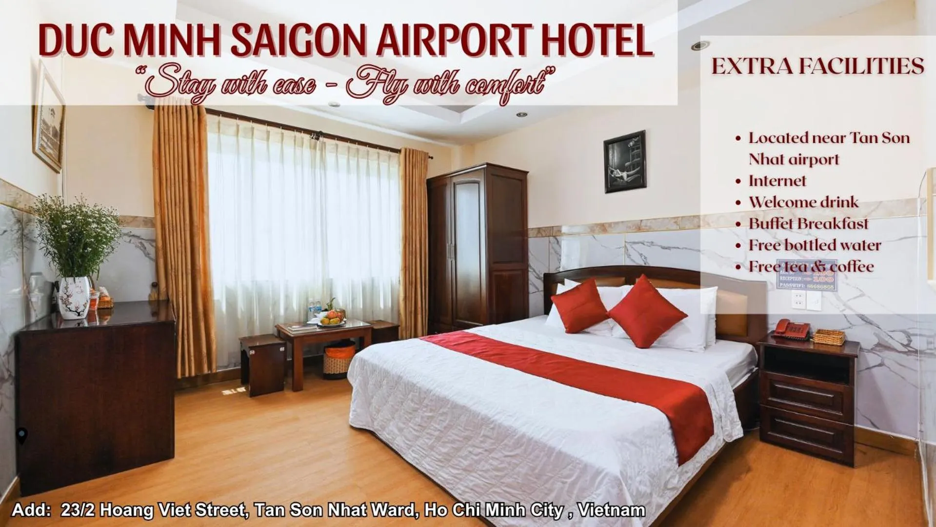 Property building, Bed in Duc Minh Saigon Airport Hotel