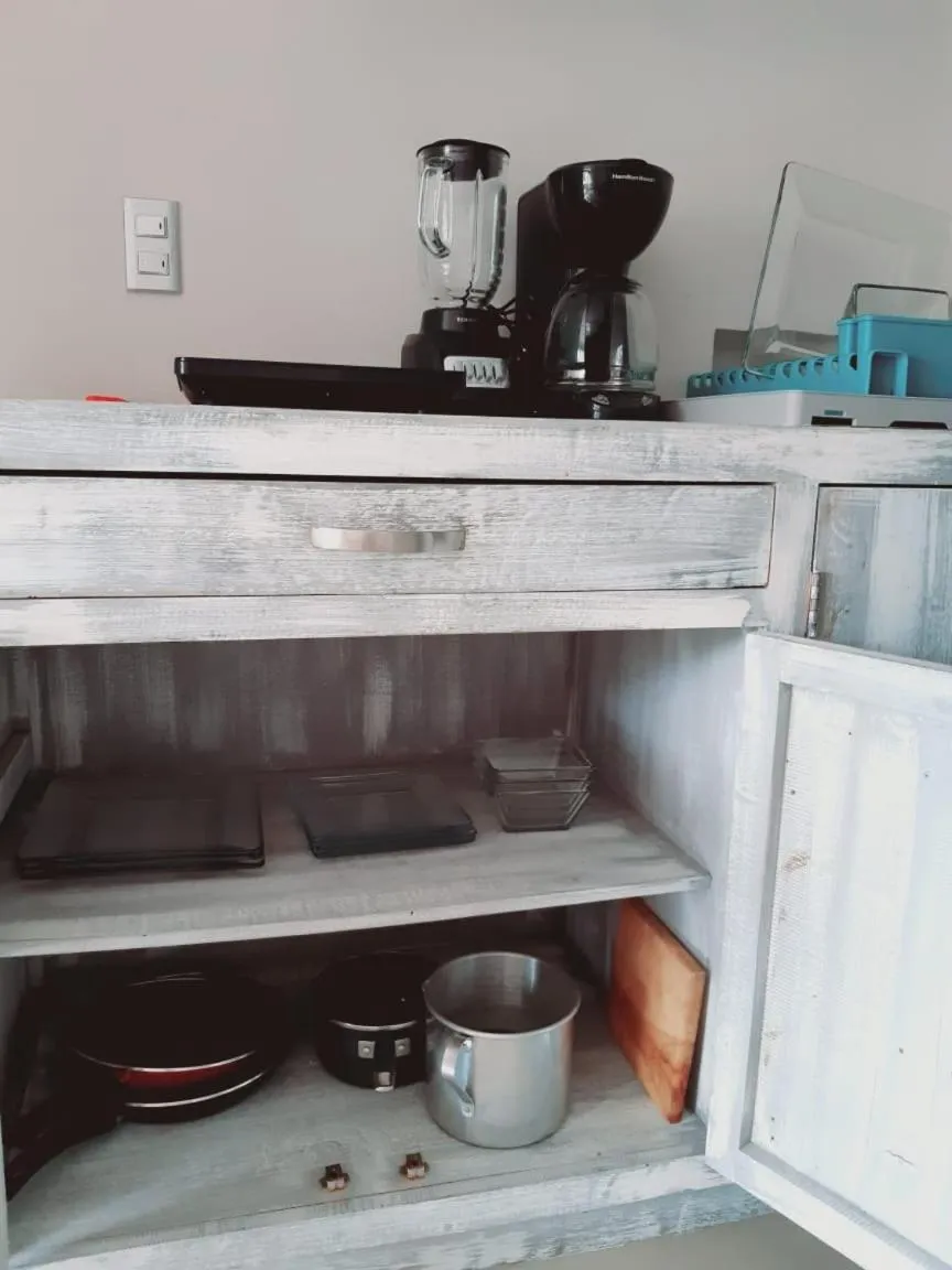 Kitchen or kitchenette in Playa Centro Rooftop Apartments & Studios