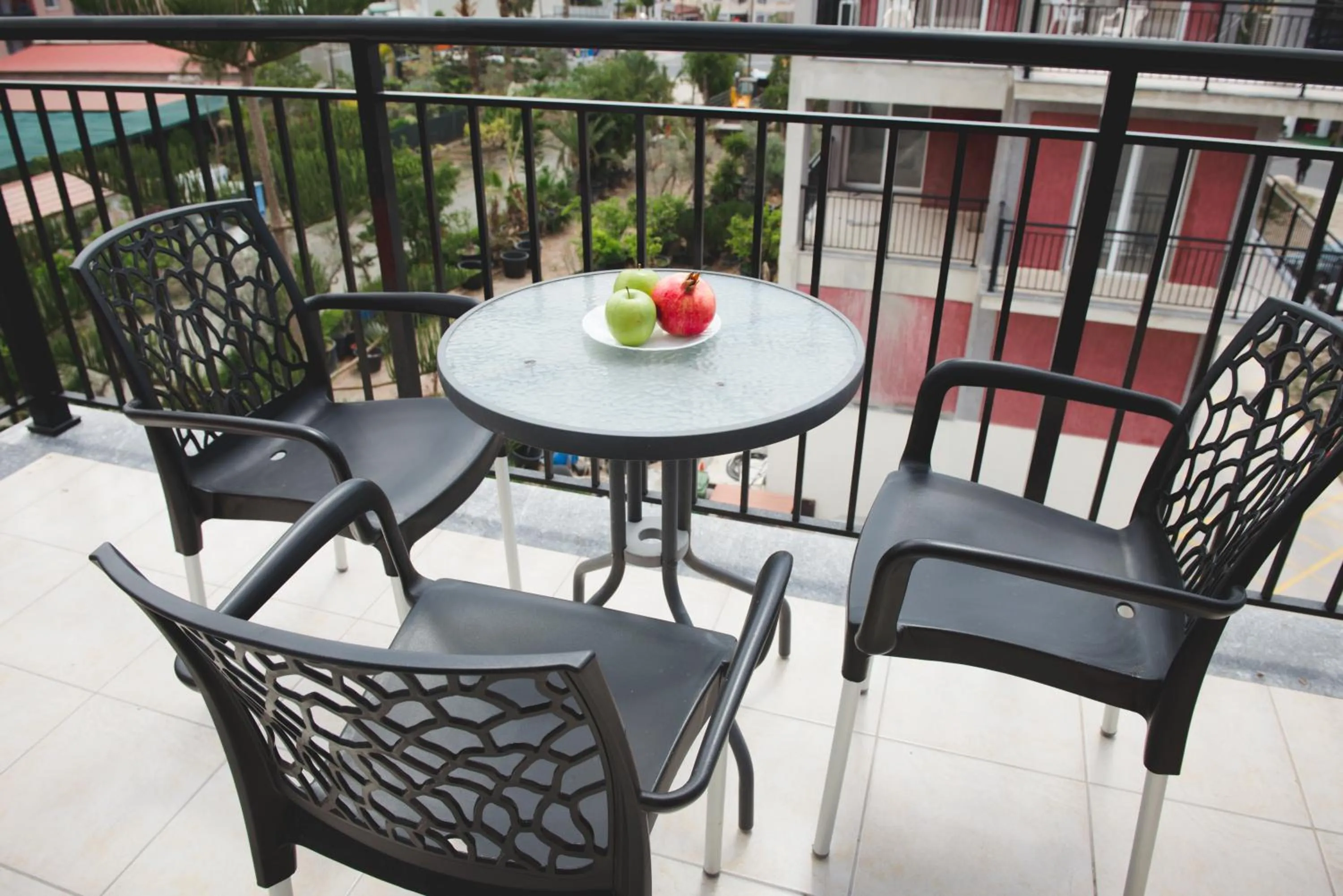 Patio in Valentinos Apartments