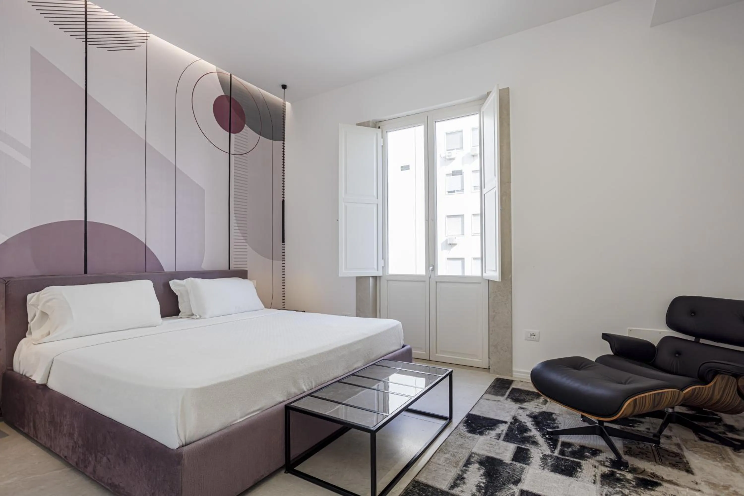 Bed in Nostos rooms & Apartments