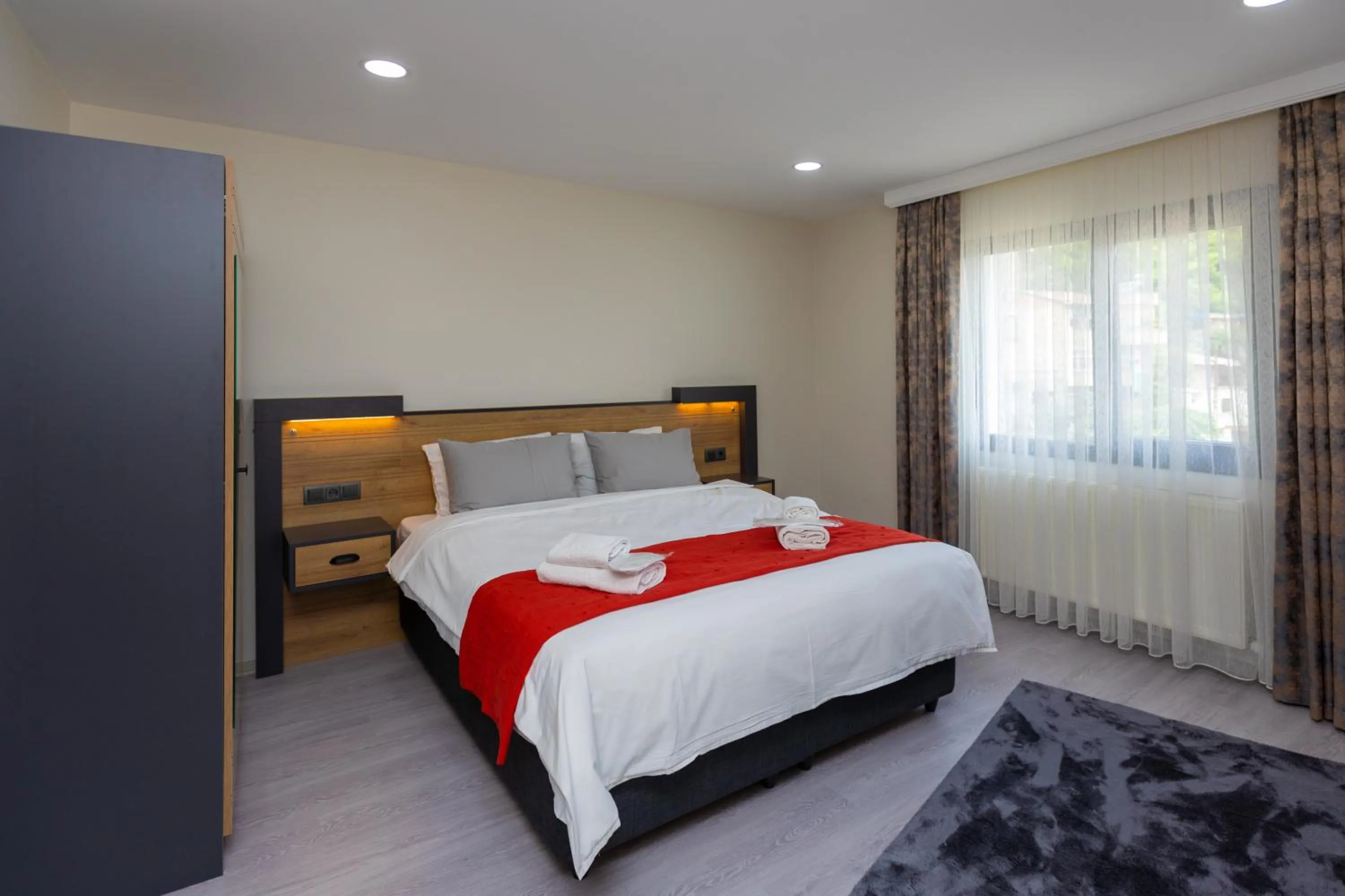 Bed in Moonlight Suite