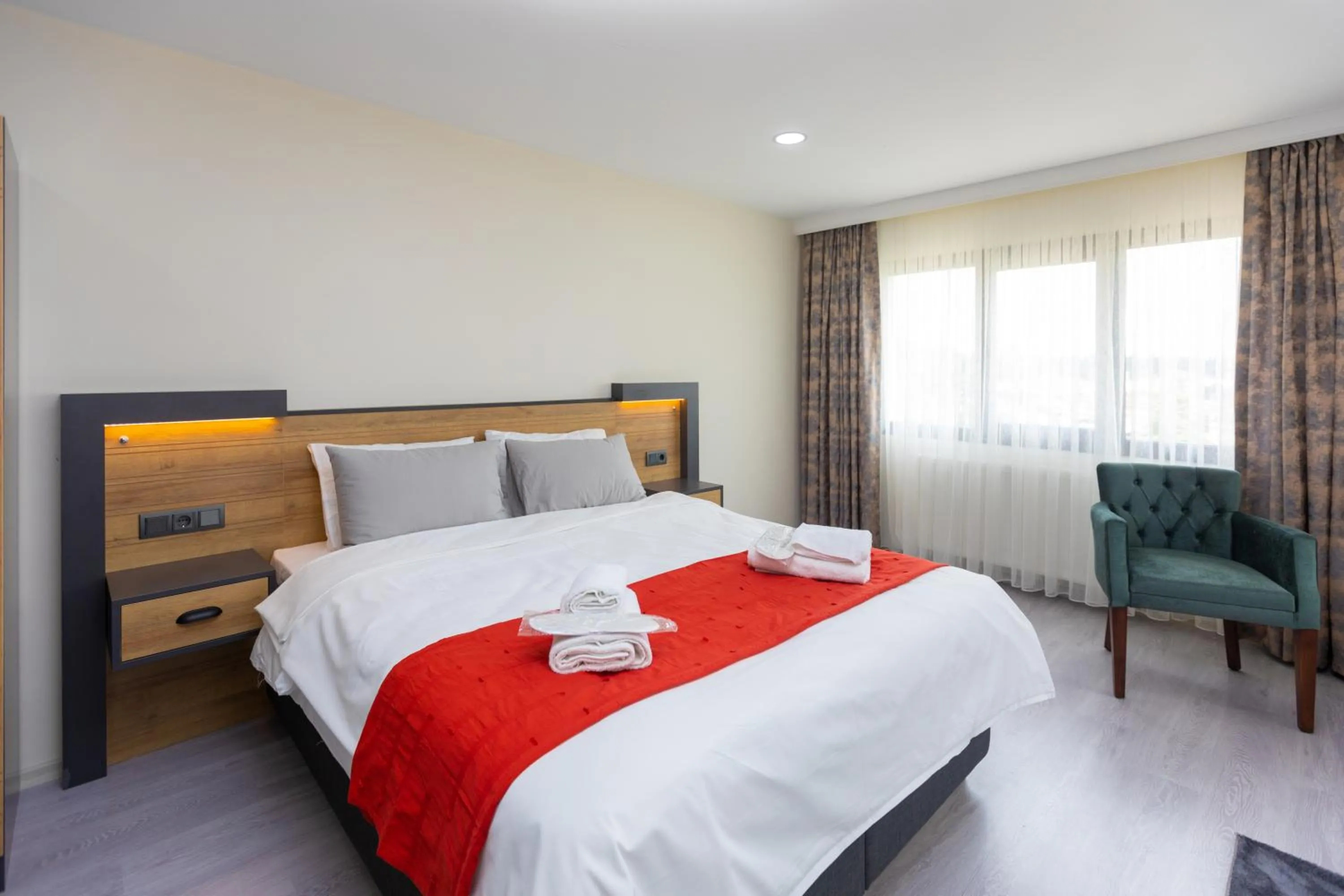 Bed in Moonlight Suite