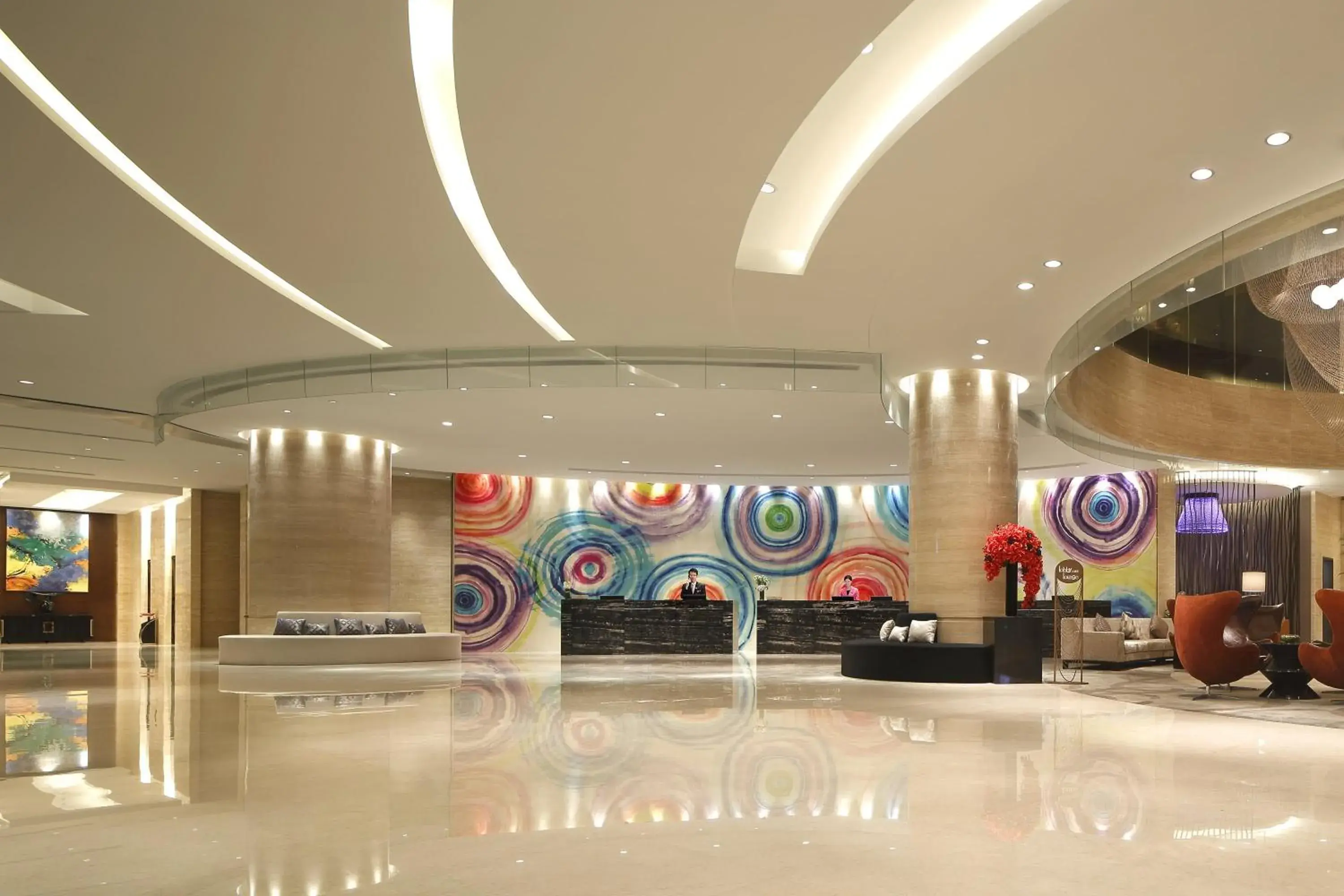 Lobby or reception in Crowne Plaza Wuxi Taihu, an IHG Hotel