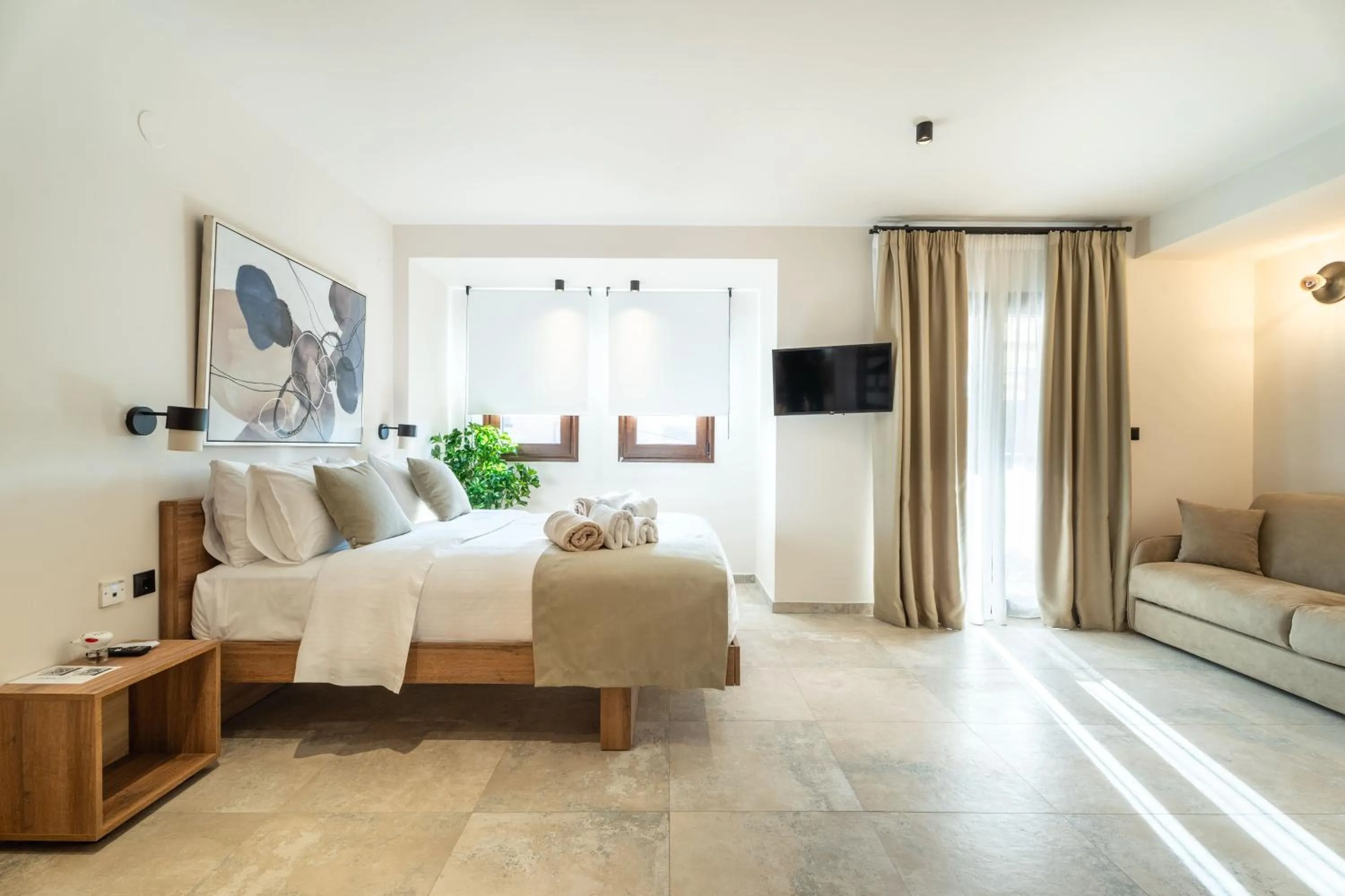 Bed in Mpikas Holidays