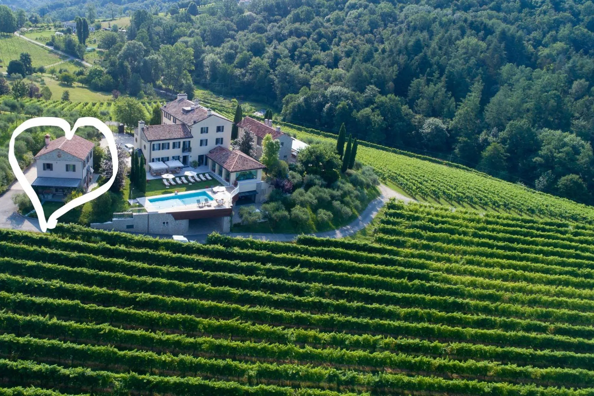 Bird's eye view in ROMANTIK Relais d'Arfanta
