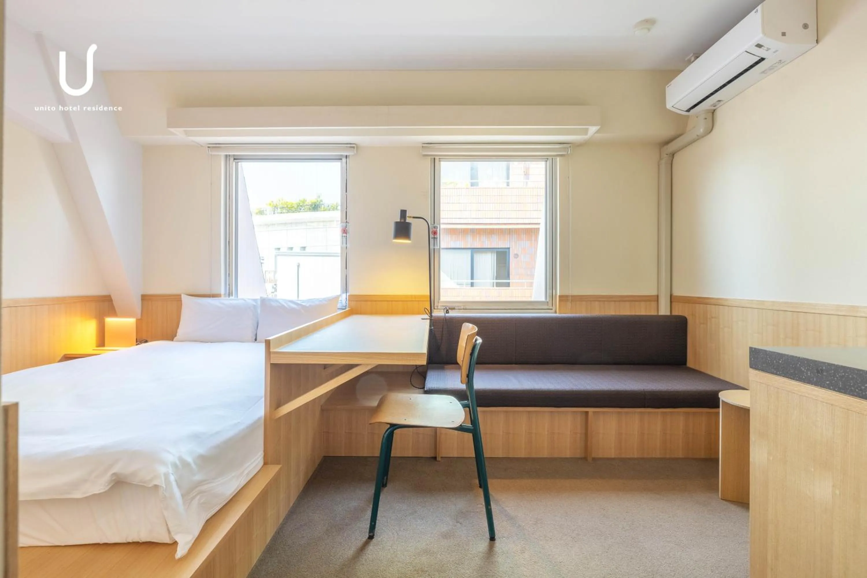 Bed in Hotel Residence Ohashi Kaikan Tokyo Shibuya