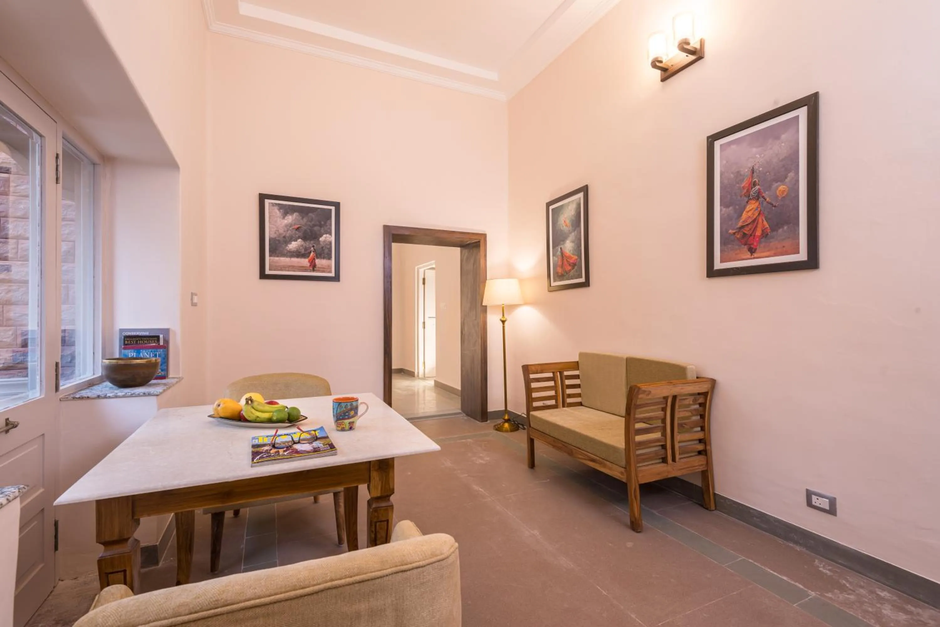 Seating area in Tree Of Life Bhadrajun House, Jodhpur