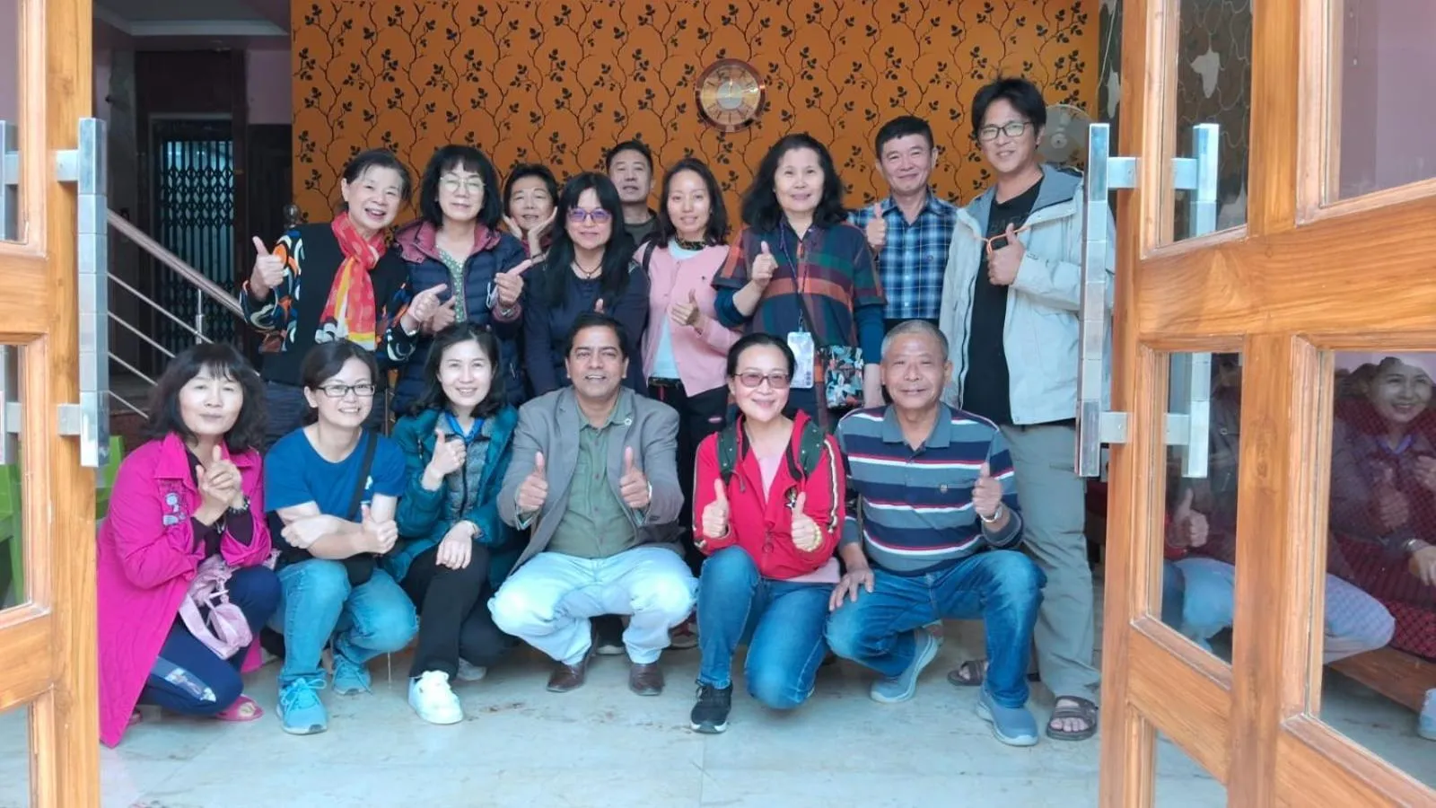 group of guests in Hotel Gridhakuta International