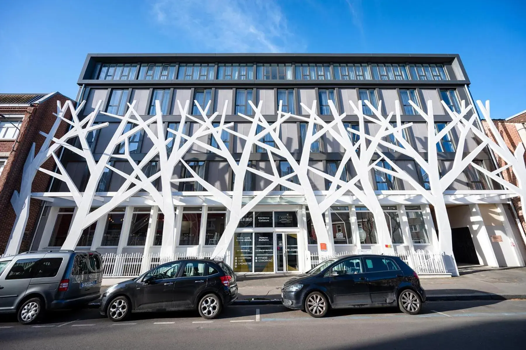 Property building in Nemea Appart Hotel Coliseum Amiens Centre Property building in Nemea Appart Hotel Coliseum Amiens Centre