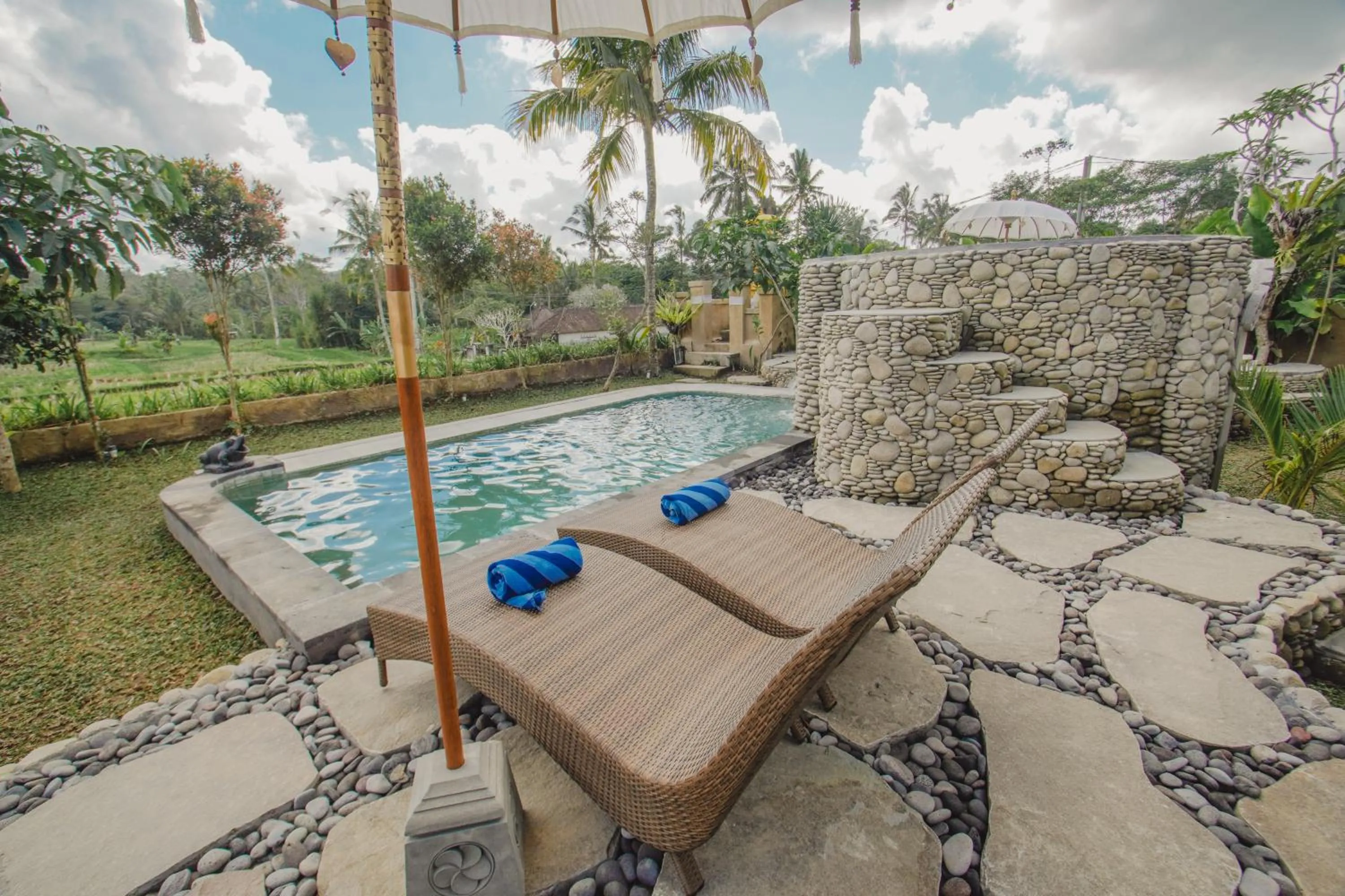 Pool view in The Nenggala Suite