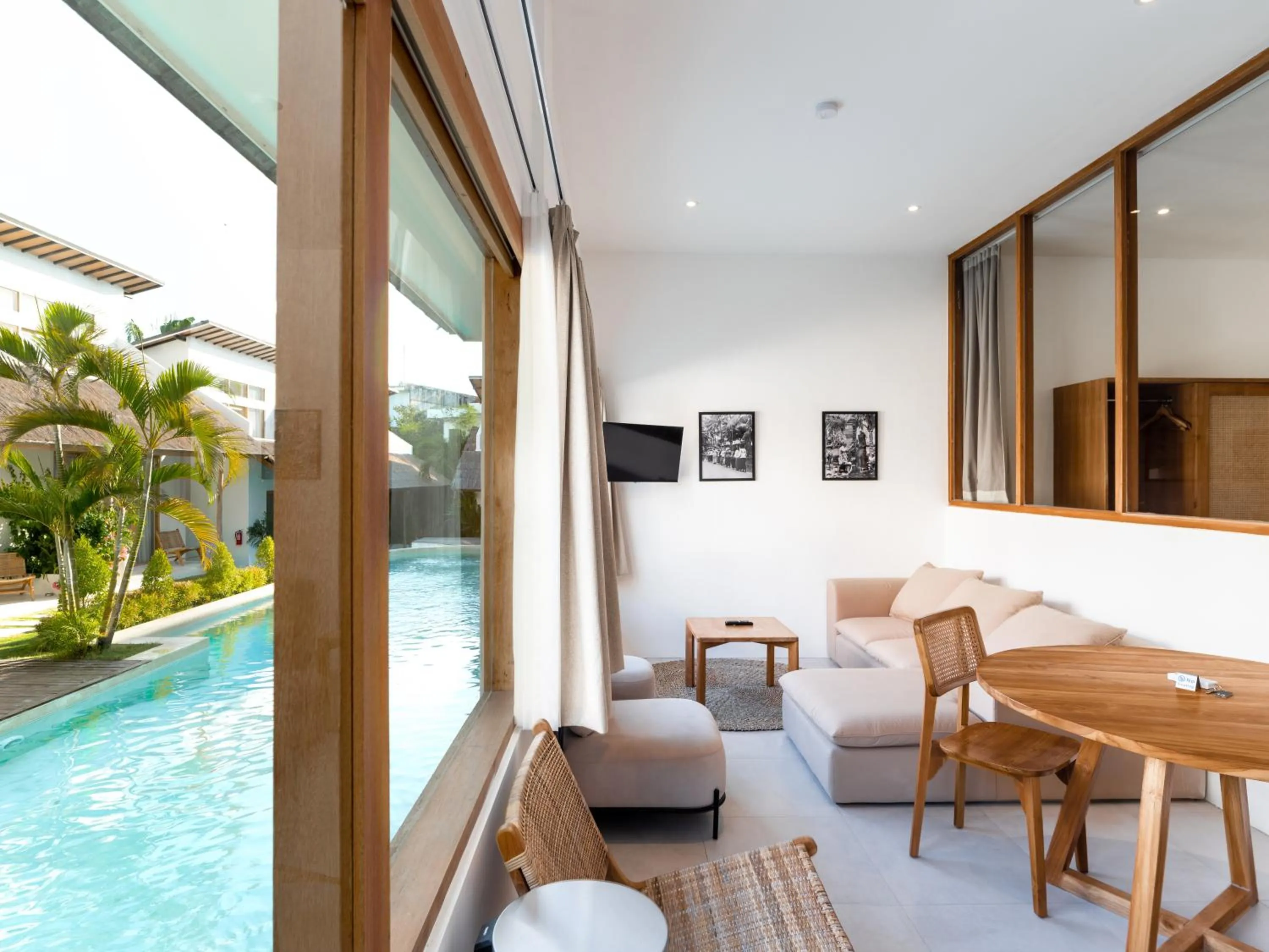 Seating area in Berawa Village Suite