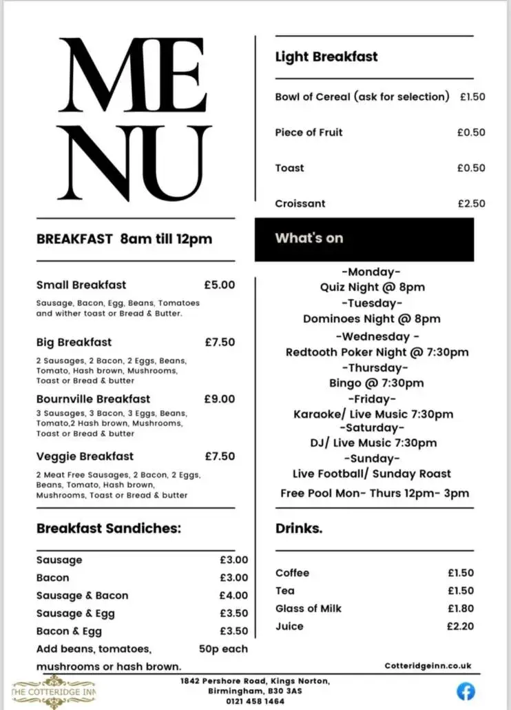 Twin Room in The Cotteridge Inn Twin Room in The Cotteridge Inn