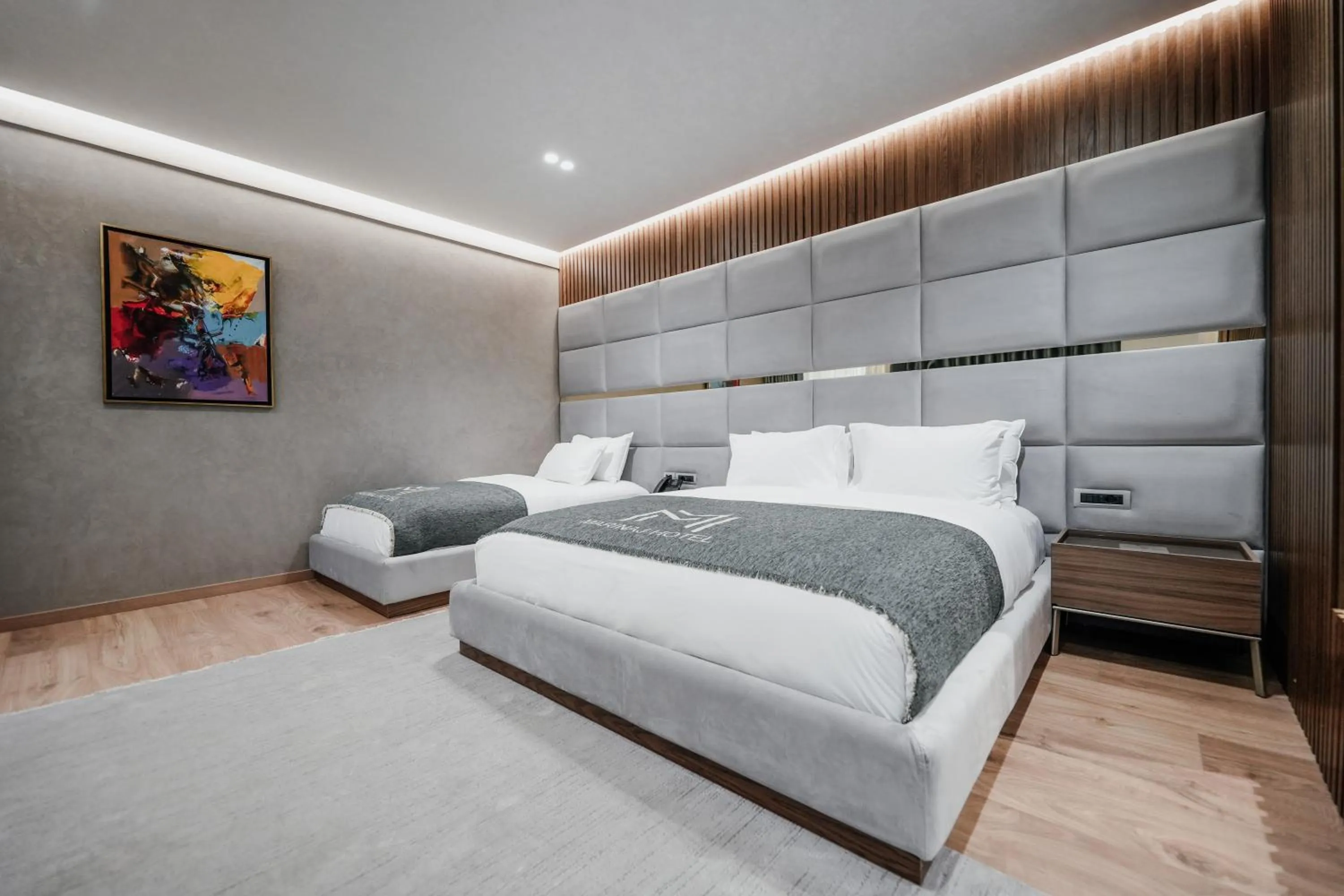 Bed in Marinaj Hotel & SPA